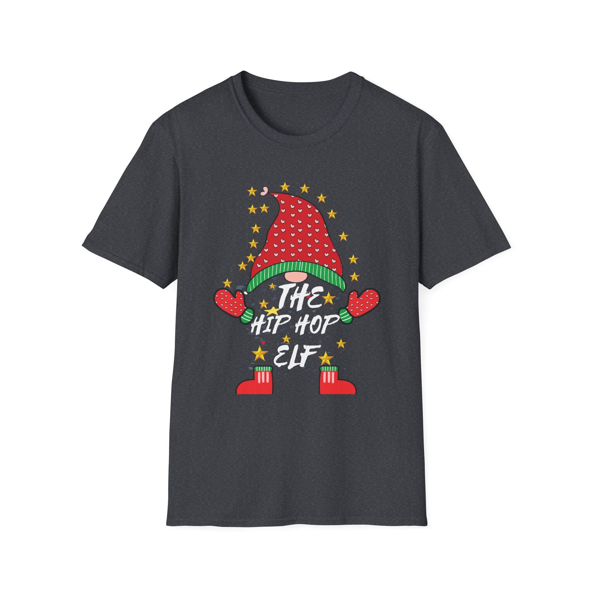 Hip Hop Elf Christmas T-Shirt | Unisex Holiday Tee, Fun T-Shirt, Unique Christmas Gift, Hip Hop Style, Festive Apparel