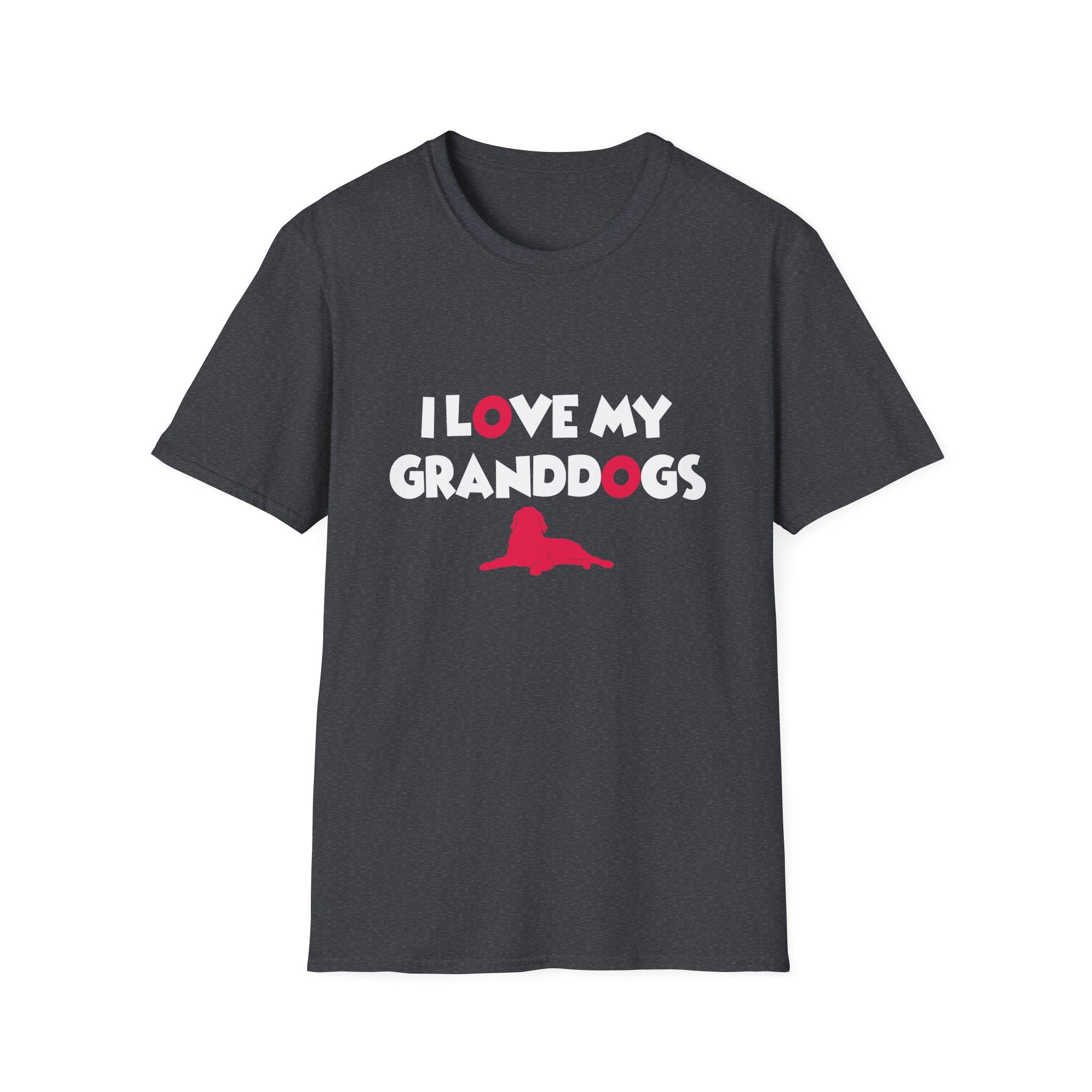 I Love My Granddogs T-Shirt | Unisex Softstyle Tee | Dog Lover Gift | Pet Parent Apparel | Casual Wear | Animal Lover Shirt