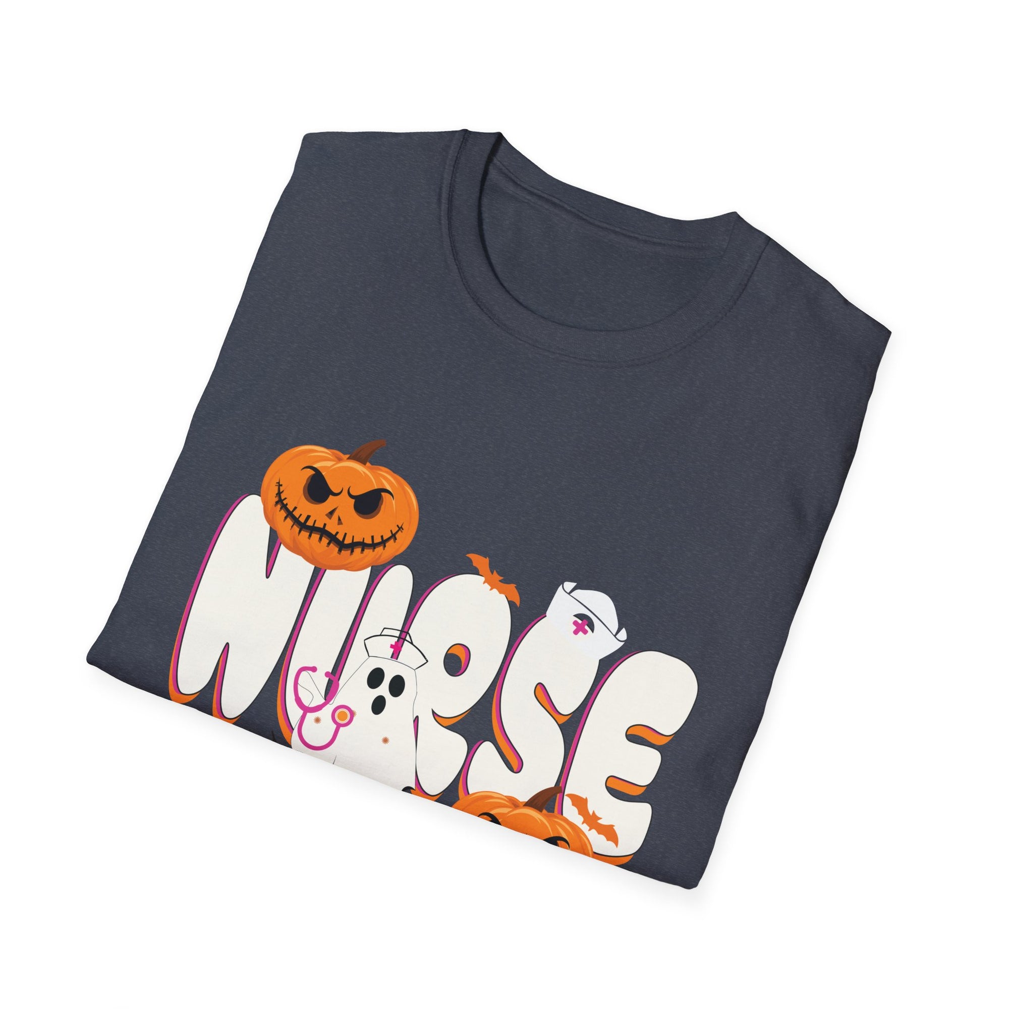 Spooky Ghost Moose T-Shirt, Halloween T-Shirt, Fall Fashion, Unisex Tee, Gift for Halloween Lovers, Cute Pumpkin Tee