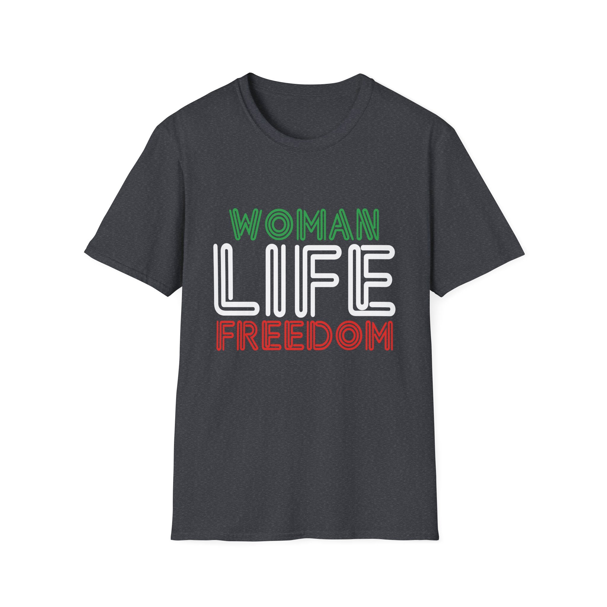 Empowering Women's Life Freedom T-Shirt - Unisex Softstyle, Equality Tee, Birthday Gift, Protest Wear, Casual Chic
