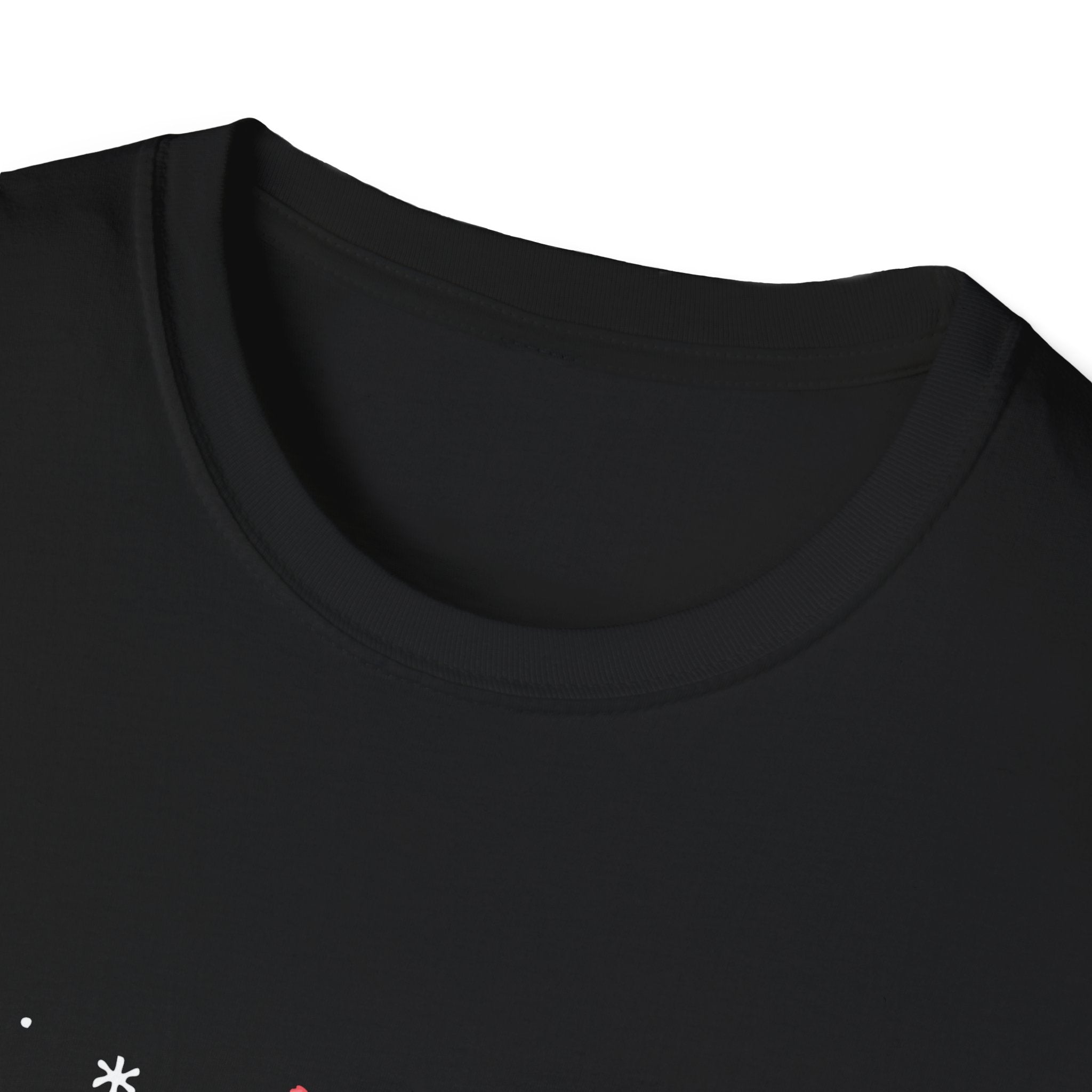 Festive Holiday T-Shirt with Cute Character, Christmas Shirt, Unisex Tee, Gift for Her, Holiday Apparel, Winter Fashion