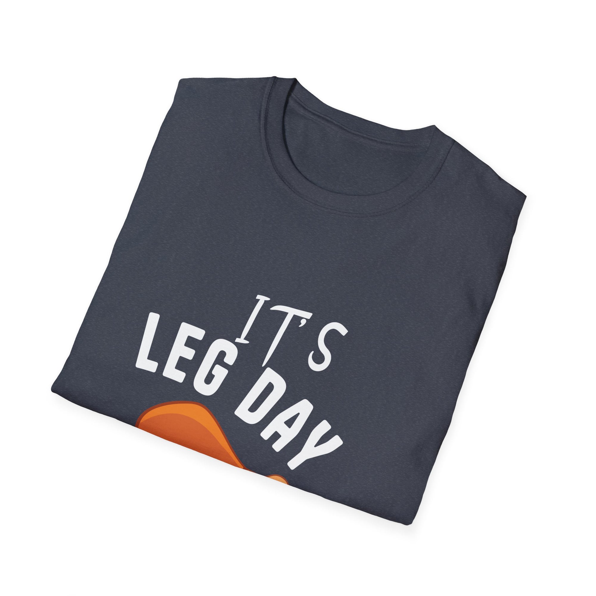 Funny Leg Day T-Shirt for Fitness Lovers, Gym Humor Shirt, Workout Gear, Gift for Gym Friends, Soft Cotton Tee