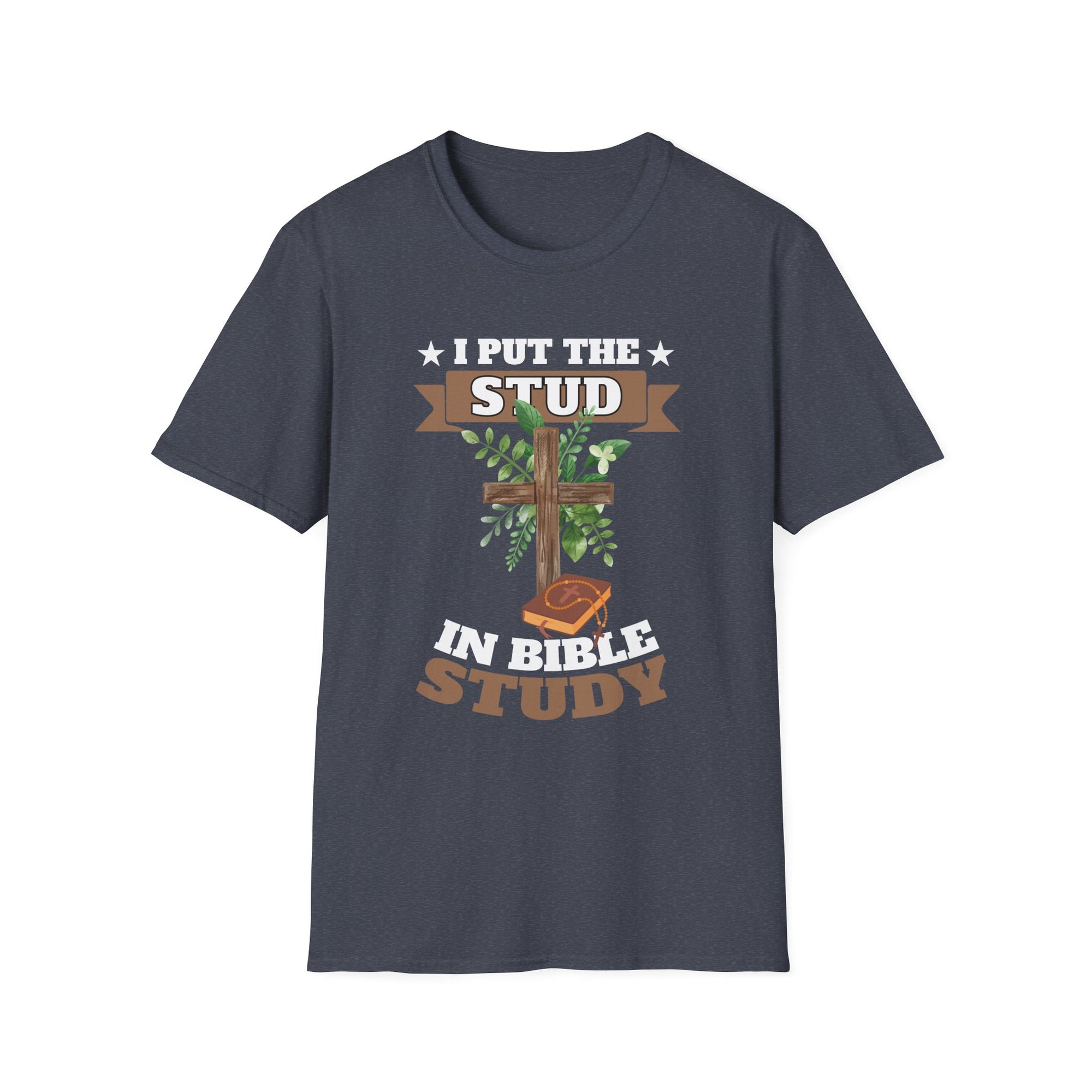 Stud in Bible Study Unisex T-Shirt, Christian Apparel, Faith-Based Gift, Casual Wear, Church Group Shirt