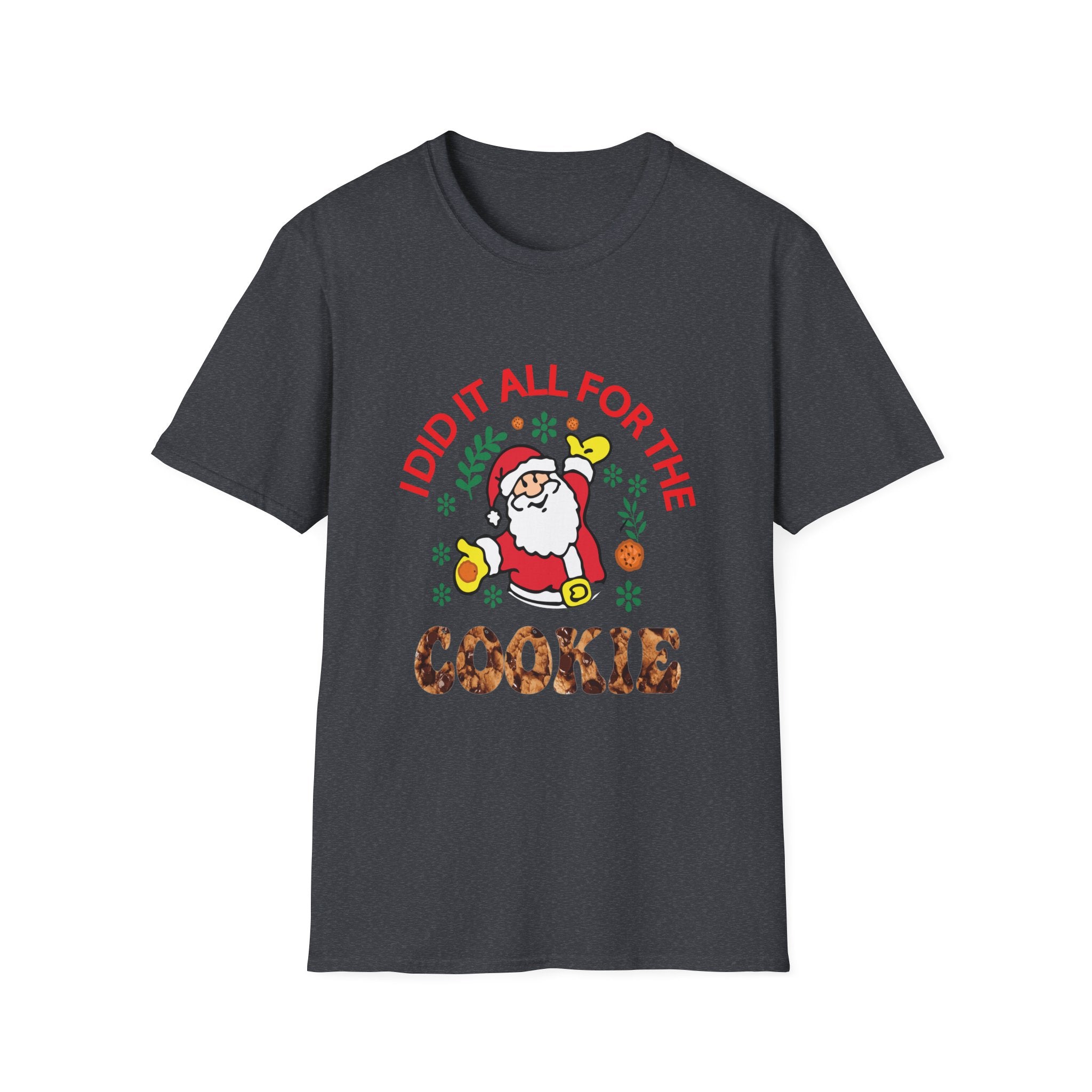 Funny Christmas Cookie T-Shirt, Holiday Gift, Santa Tee, Unisex X-Mas Shirt, Baking Lover's Apparel
