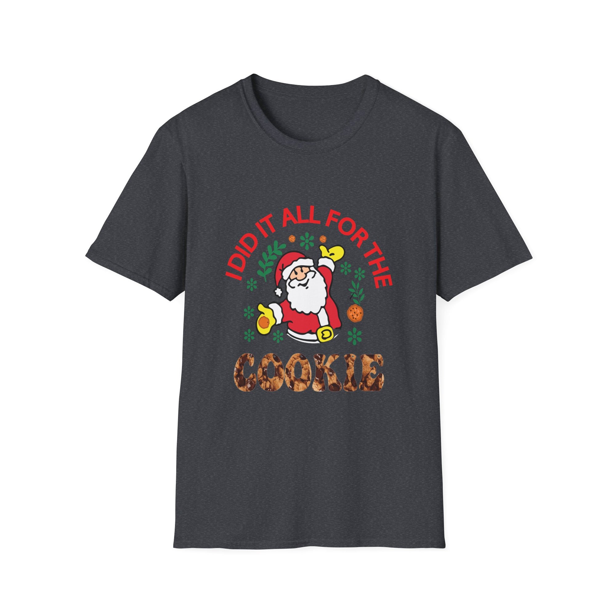 Funny Christmas Cookie T-Shirt, Holiday Gift, Santa Tee, Unisex X-Mas Shirt, Baking Lover's Apparel