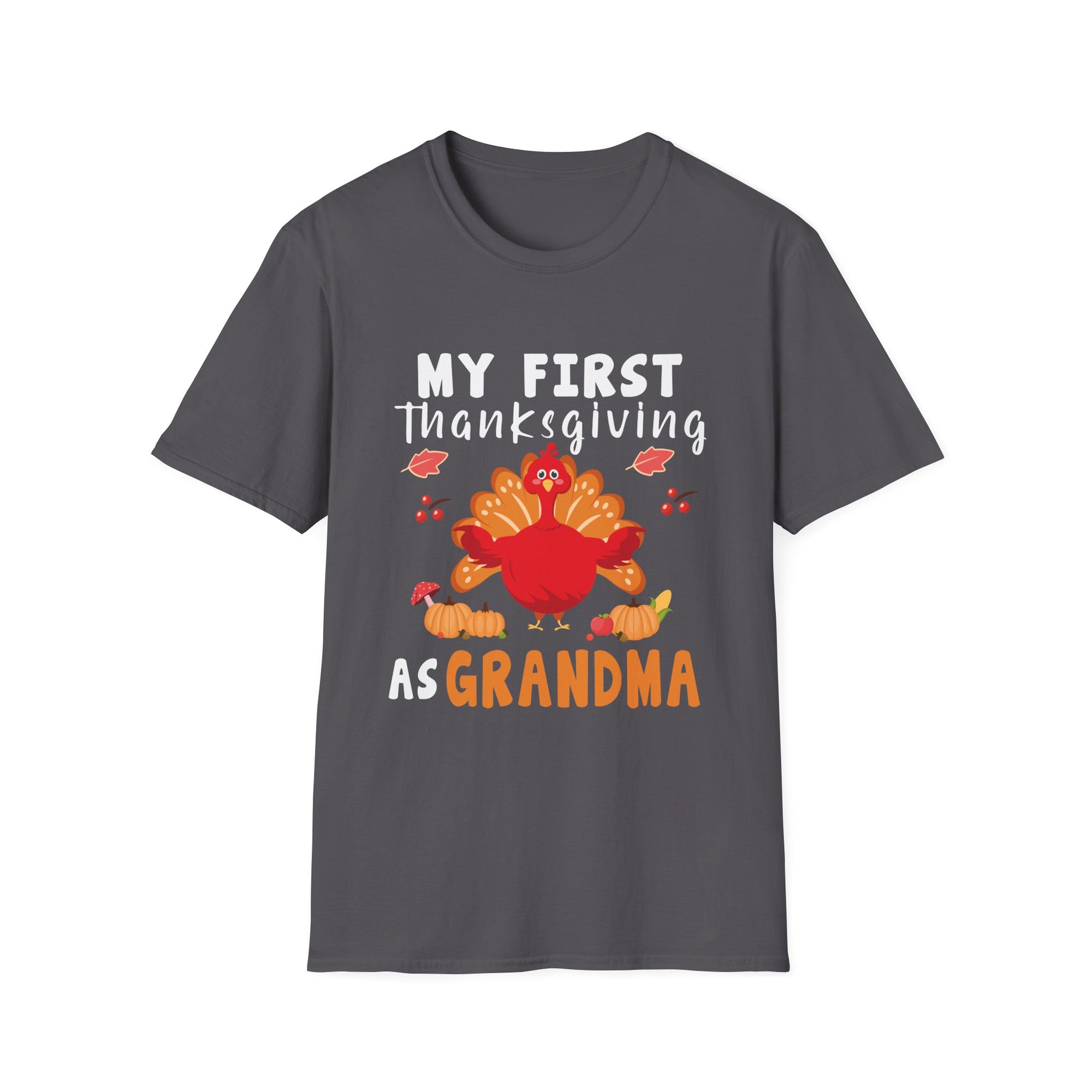 My First Thanksgiving as Grandma T-Shirt, Cute Thanksgiving Tee, Family Gathering Apparel, Kids First Thanksgiving Shirt, Fall Holiday Gift