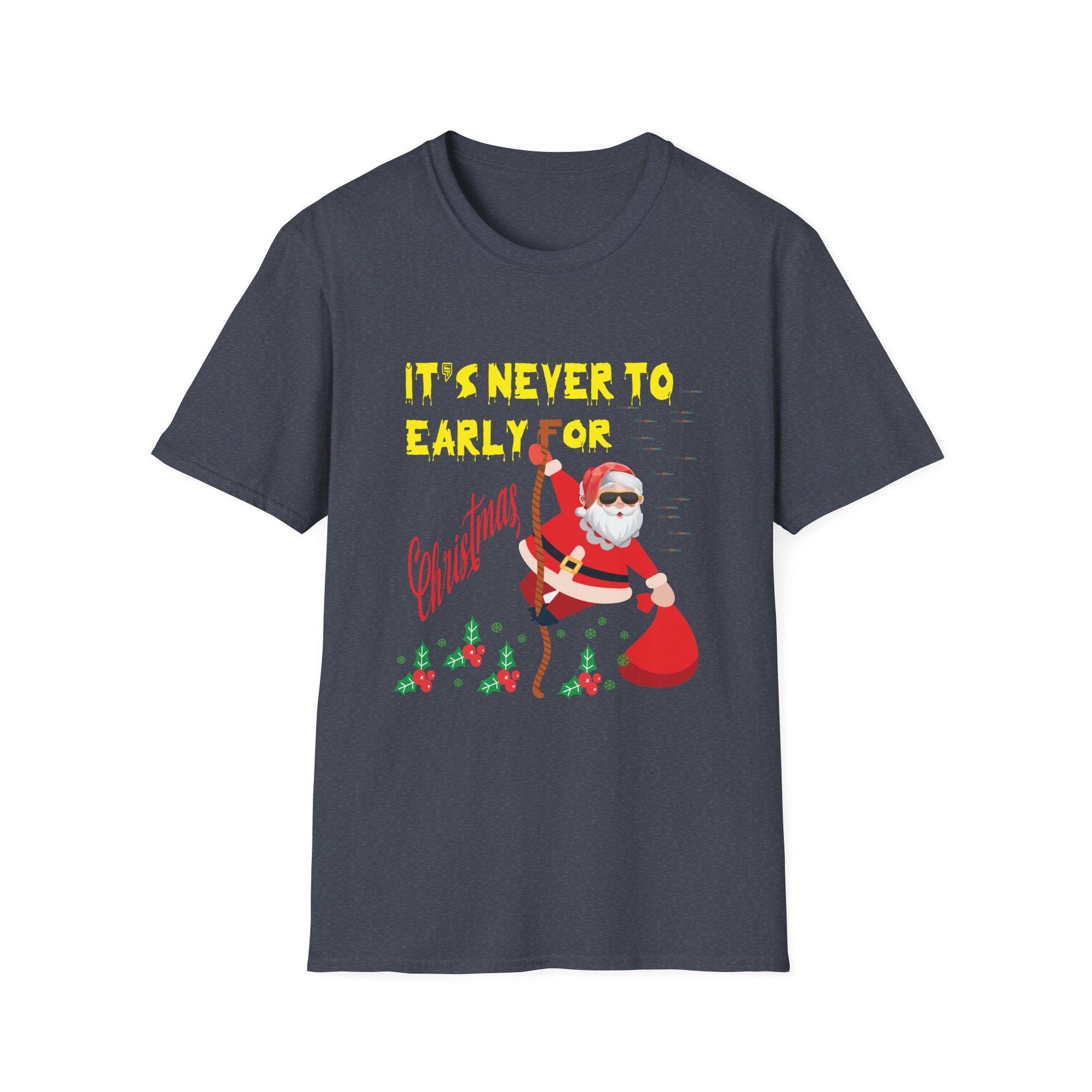 Christmas Santa Graphic Tee, Funny Holiday Shirt, Unisex Casual Wear, Gift for Him/Her, Festive T-Shirt