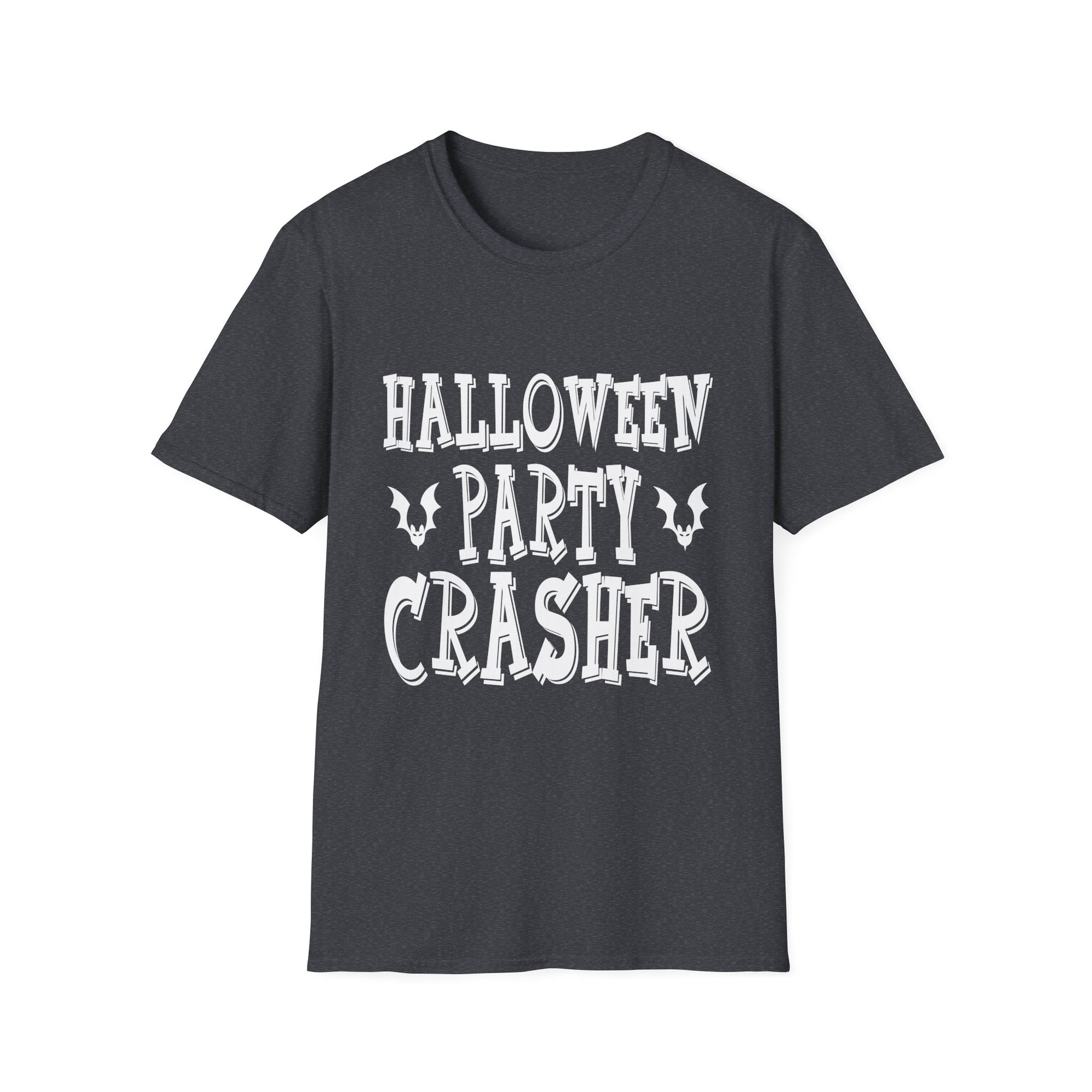 Halloween Party Crasher T-Shirt, Unisex Halloween Tee, Fun Costume Shirt, Casual Spooky Apparel, Halloween Gift Idea