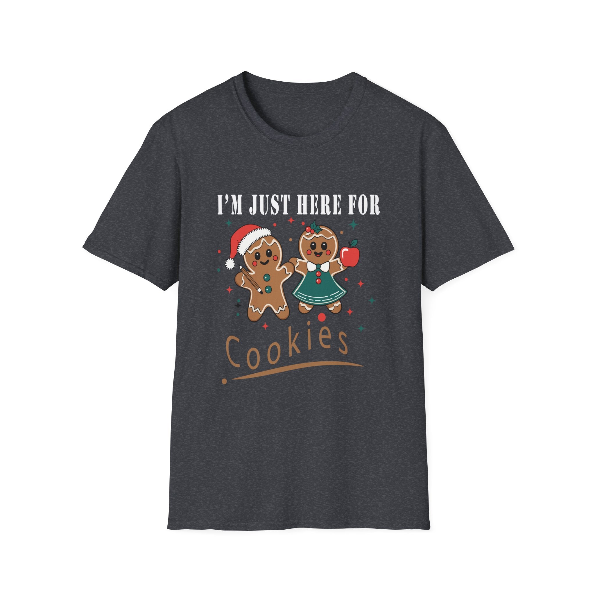 Gingerbread Cookie T-Shirt, Holiday Apparel, Christmas Gift, Cute Tees, Family Gatherings, Winter Celebrations