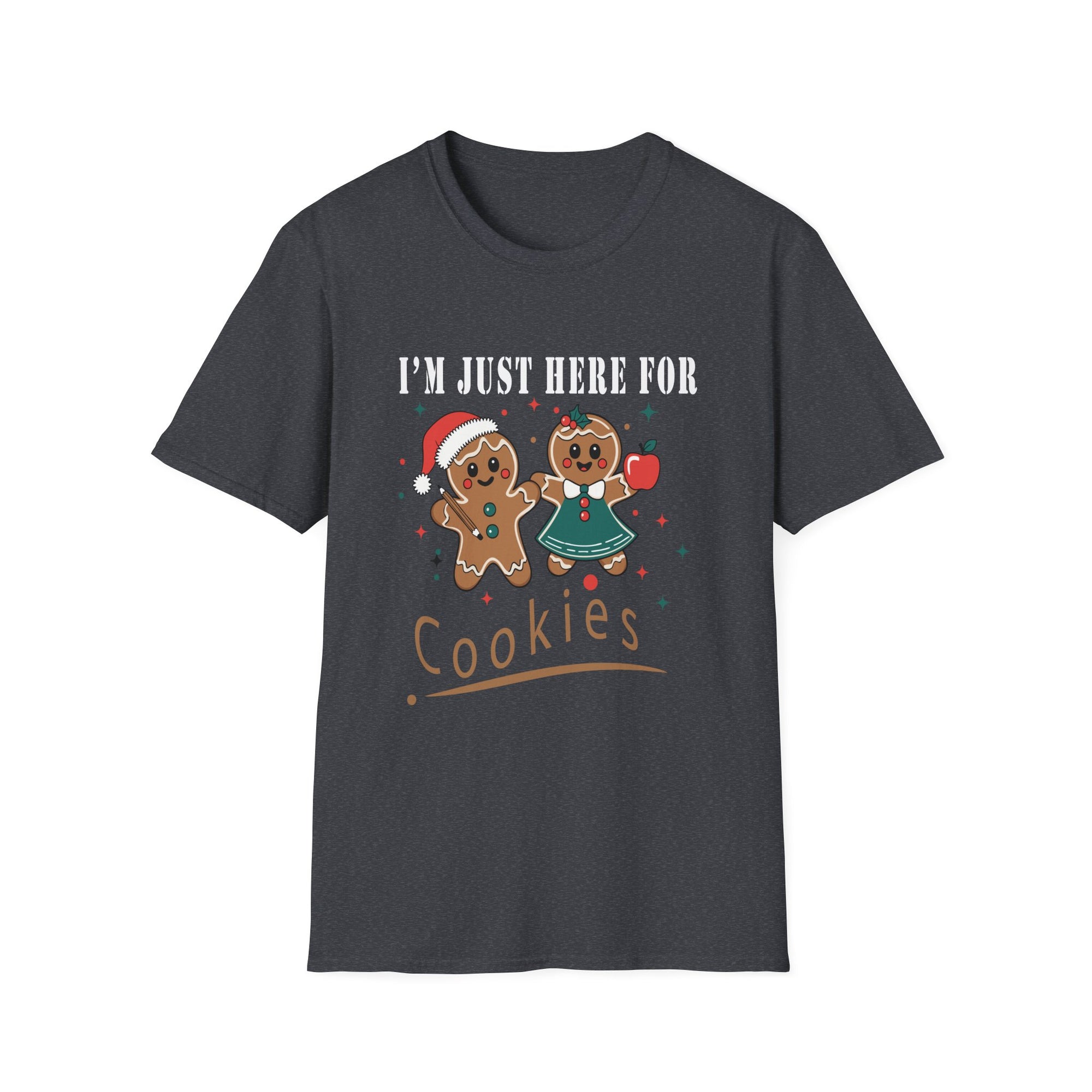 Gingerbread Cookie T-Shirt, Holiday Apparel, Christmas Gift, Cute Tees, Family Gatherings, Winter Celebrations