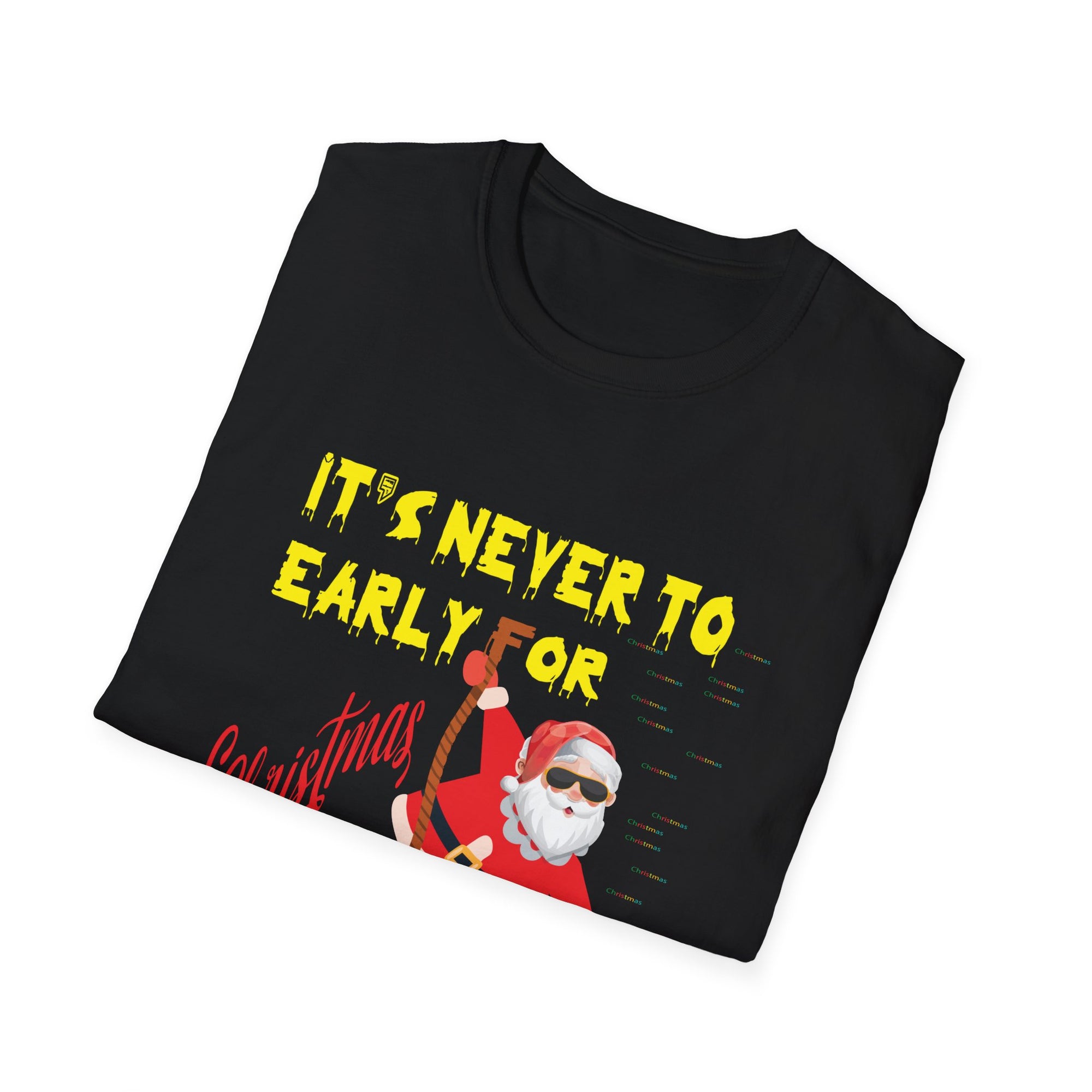 Christmas Santa Graphic Tee, Funny Holiday Shirt, Unisex Casual Wear, Gift for Him/Her, Festive T-Shirt