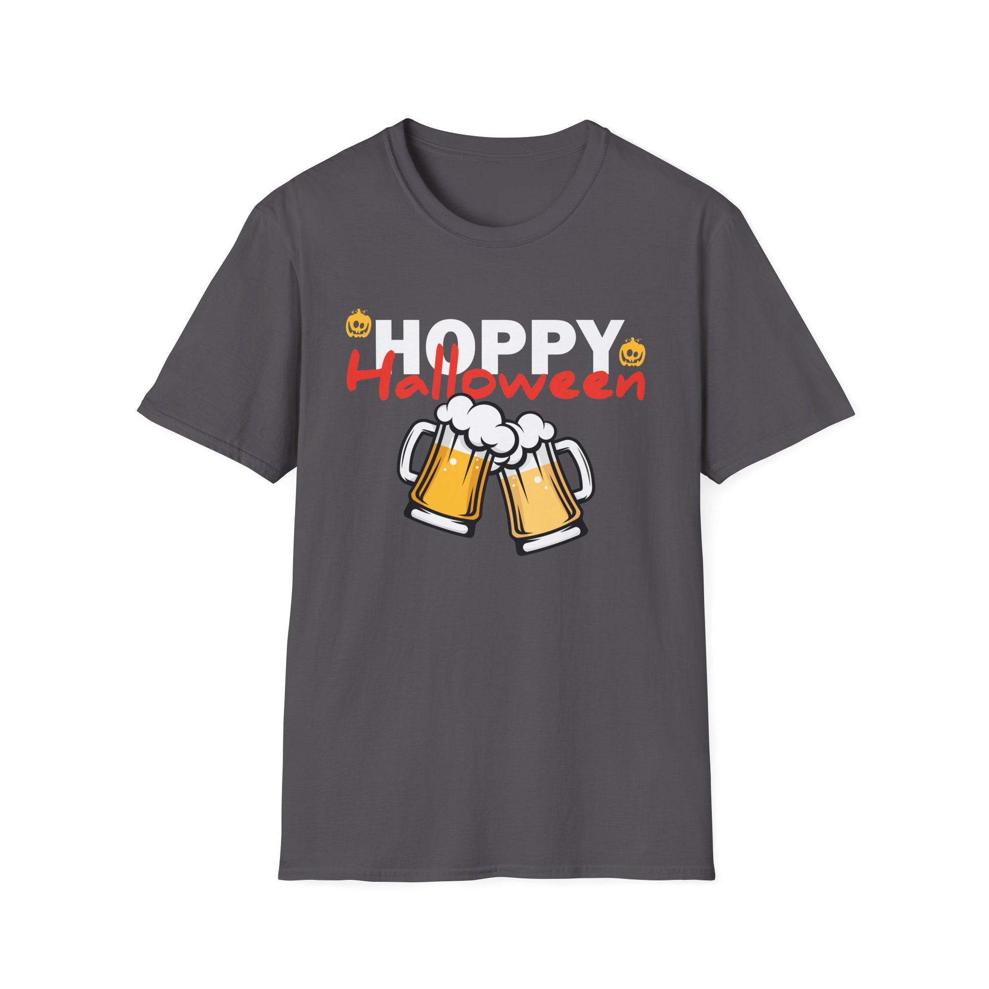 Halloween Hoppy T-Shirt, Unisex Softstyle Tee, Beer Festival Shirt, Spooky Celebration Wear, Unique Halloween Gift