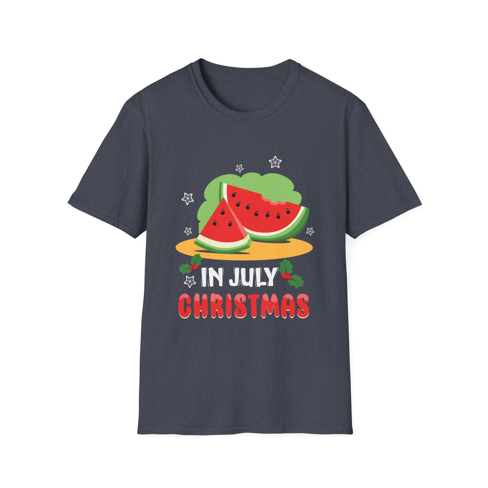 July Christmas Watermelon Unisex Softstyle T-Shirt | Fun Summer Holiday Tee, Christmas in July Shirt, Gift for Summer Lovers, Tropical [...]