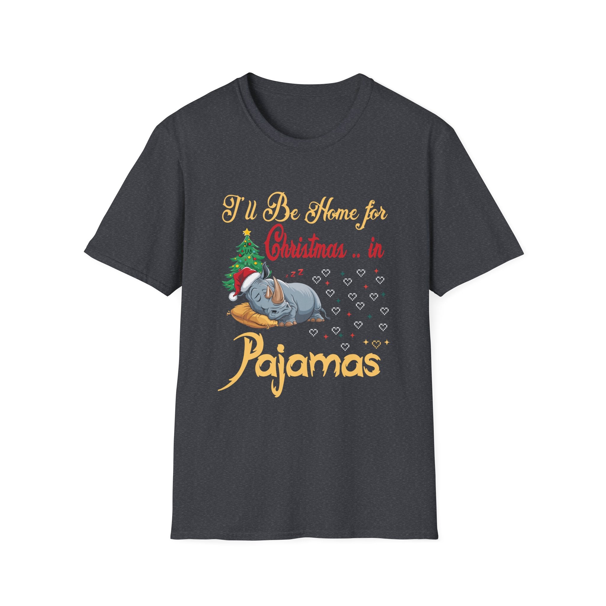 Cozy Christmas T-Shirt, I'll Be Home for Christmas in Pajamas, Holiday Tee, Winter Apparel, Family Gatherings, Gift Idea