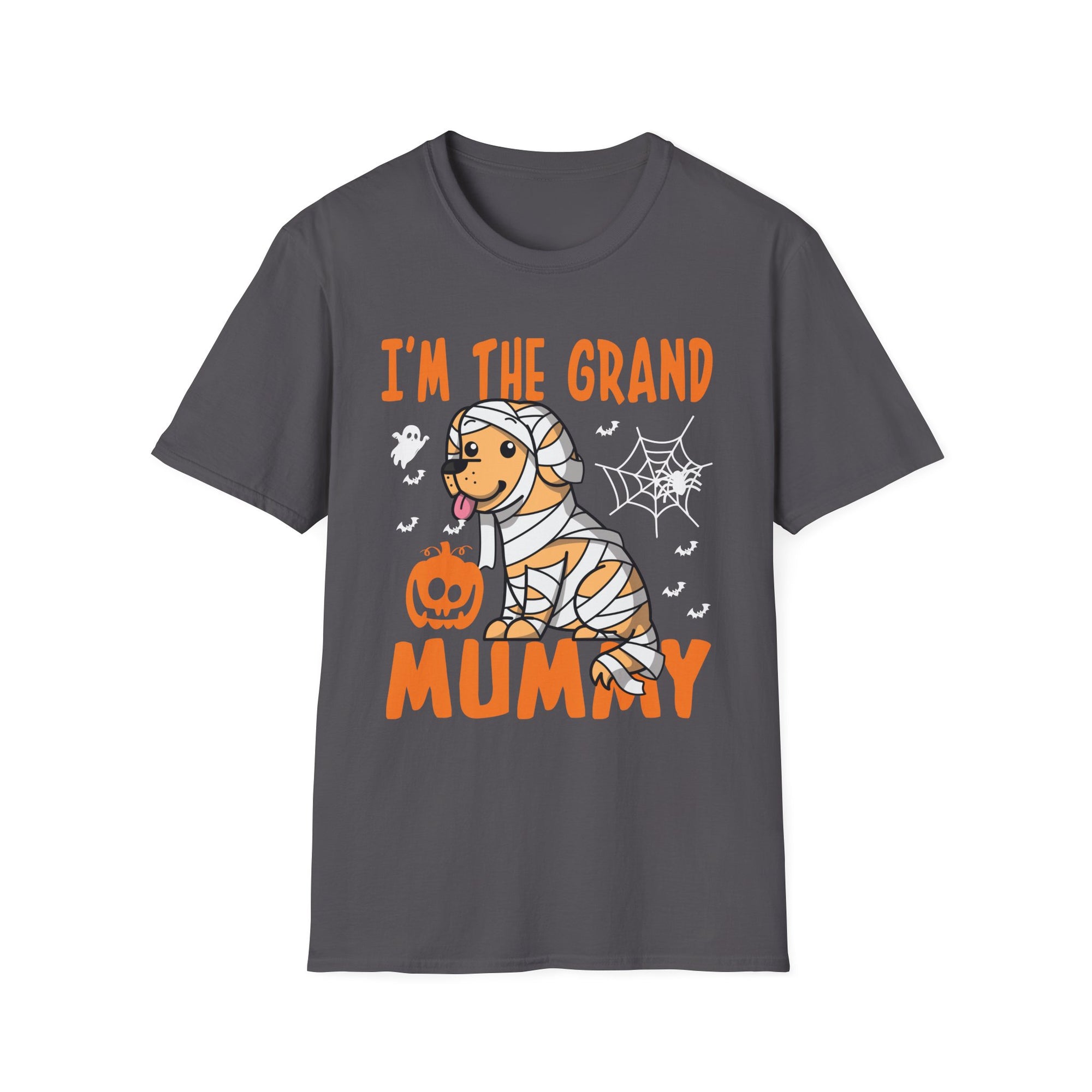 Grand Mummy Halloween T-Shirt, Unisex Softstyle Tee, Festive Apparel, Halloween Costume Shirt, Fun Mummy Graphic Tee