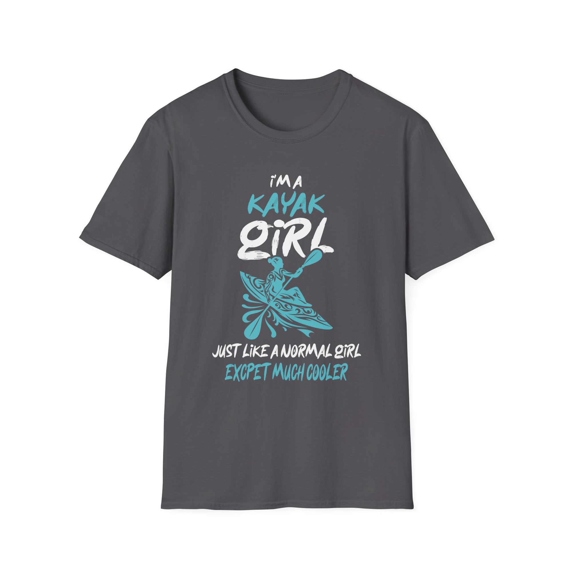 Kayak Girl Unisex Softstyle T-Shirt | Perfect Gift for Outdoor Lovers, Fun Water Sports Tee, Casual Weekend Wear, Boating Enthusiast Apparel