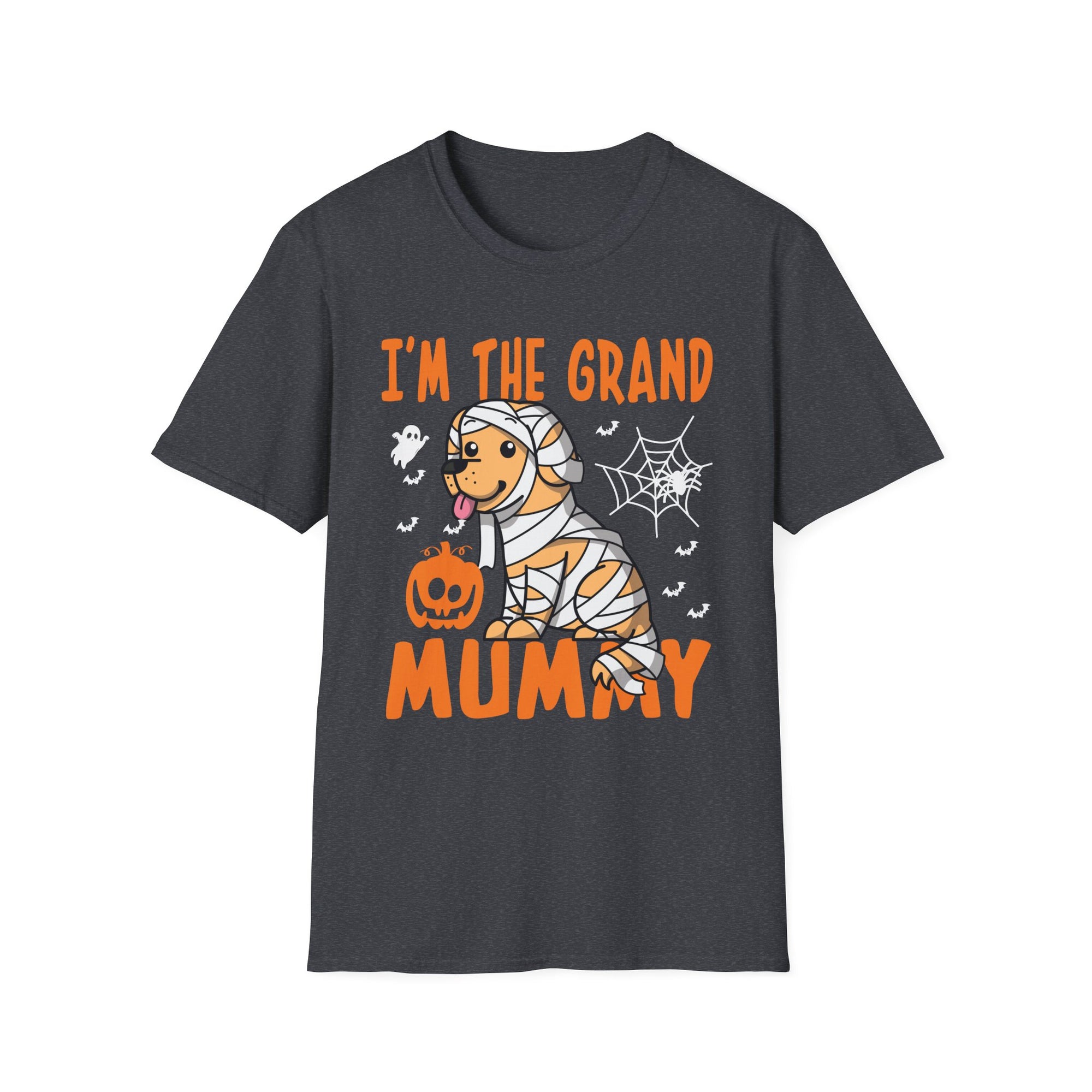 Grand Mummy Halloween T-Shirt, Unisex Softstyle Tee, Festive Apparel, Halloween Costume Shirt, Fun Mummy Graphic Tee