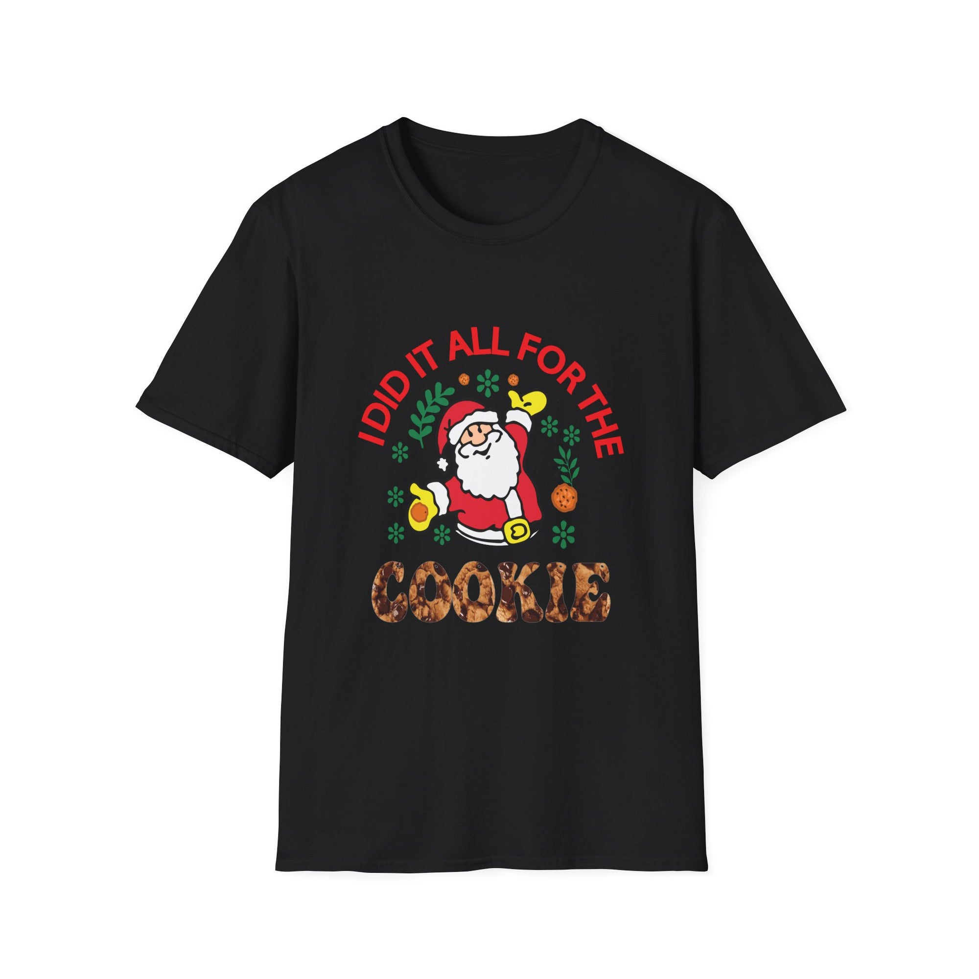 Funny Christmas Cookie T-Shirt, Holiday Gift, Santa Tee, Unisex X-Mas Shirt, Baking Lover's Apparel