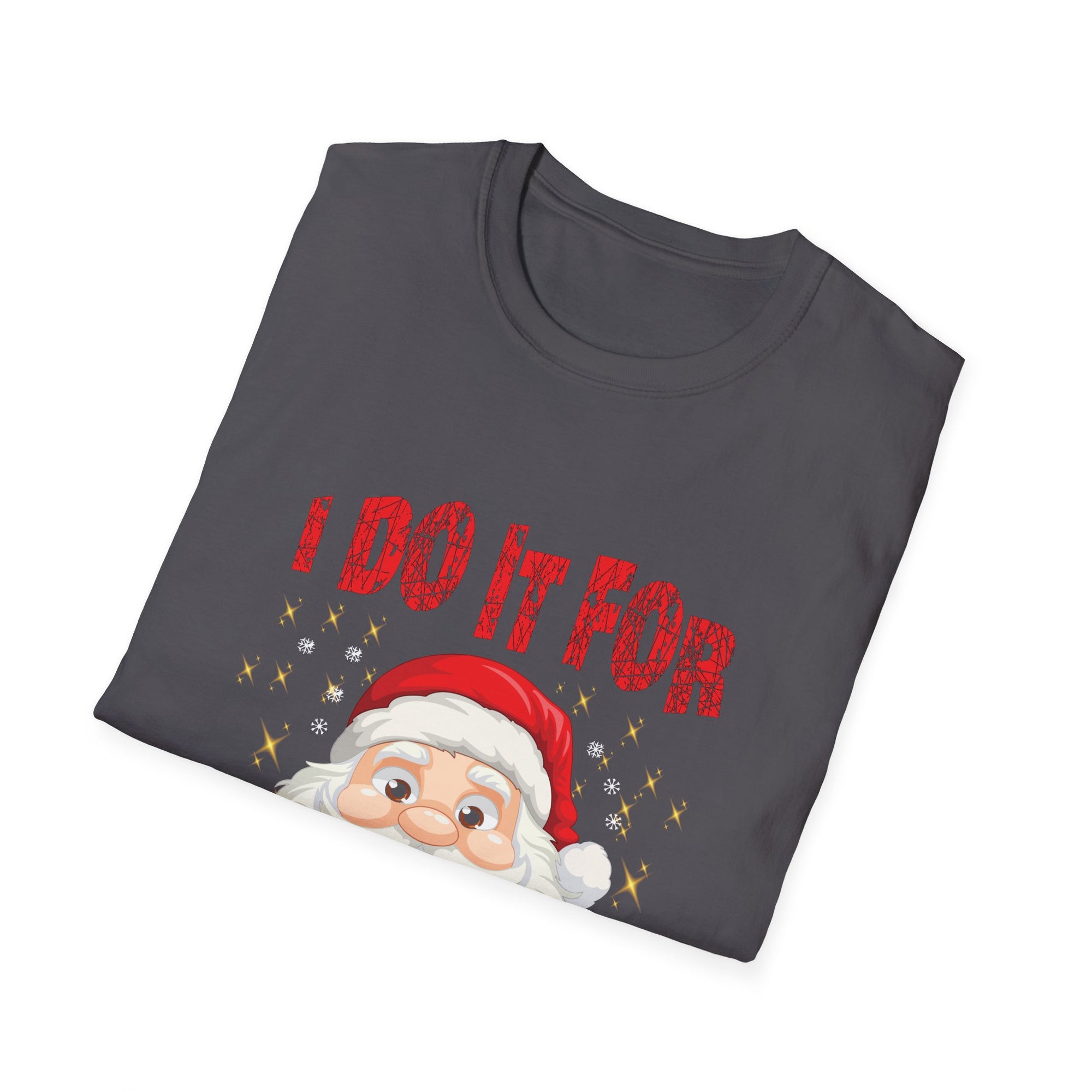 Funny Christmas T-Shirt, Graphic Tee, Holiday Humor Shirt, Santa Claus Gift, Unisex Festive Apparel