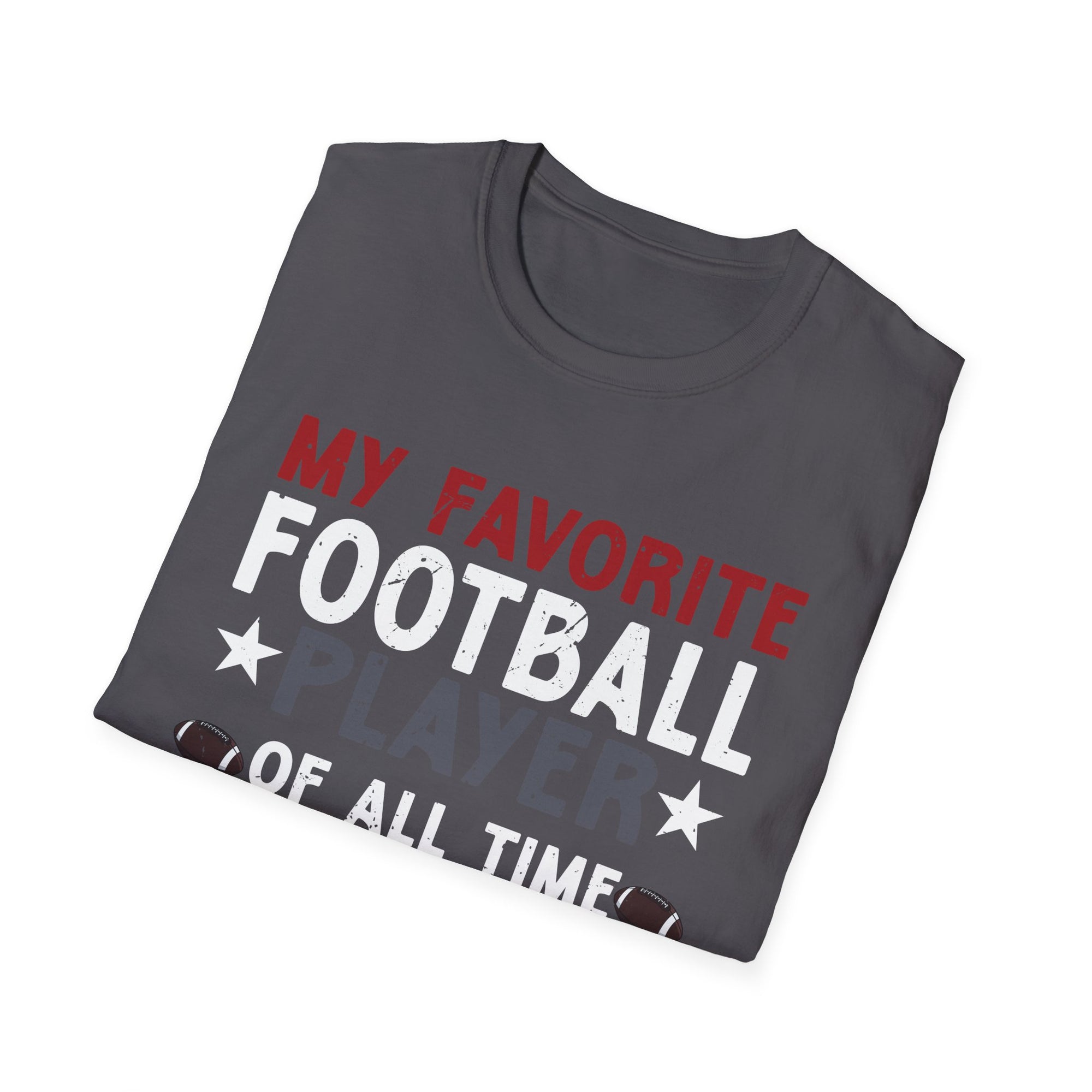 Dad's Favorite Football Player T-Shirt | Unisex Softstyle Tee, Sports Dad Gift, Father's Day Apparel, Game Day Shirt, Football Lover Gift
