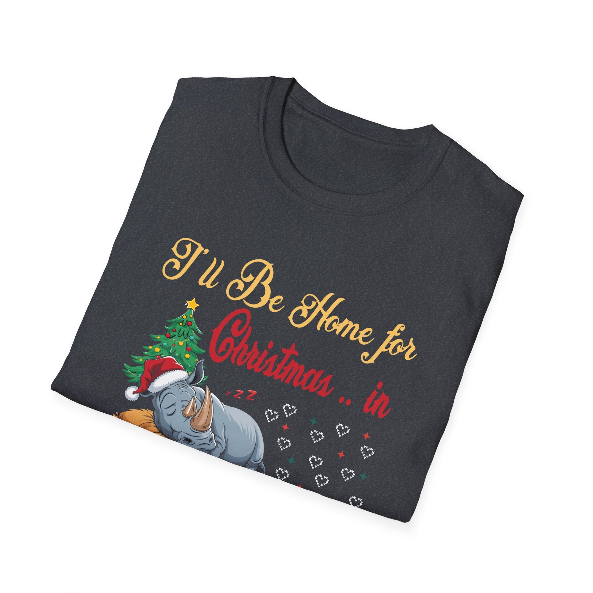 Cozy Christmas T-Shirt, I'll Be Home for Christmas in Pajamas, Holiday Tee, Winter Apparel, Family Gatherings, Gift Idea