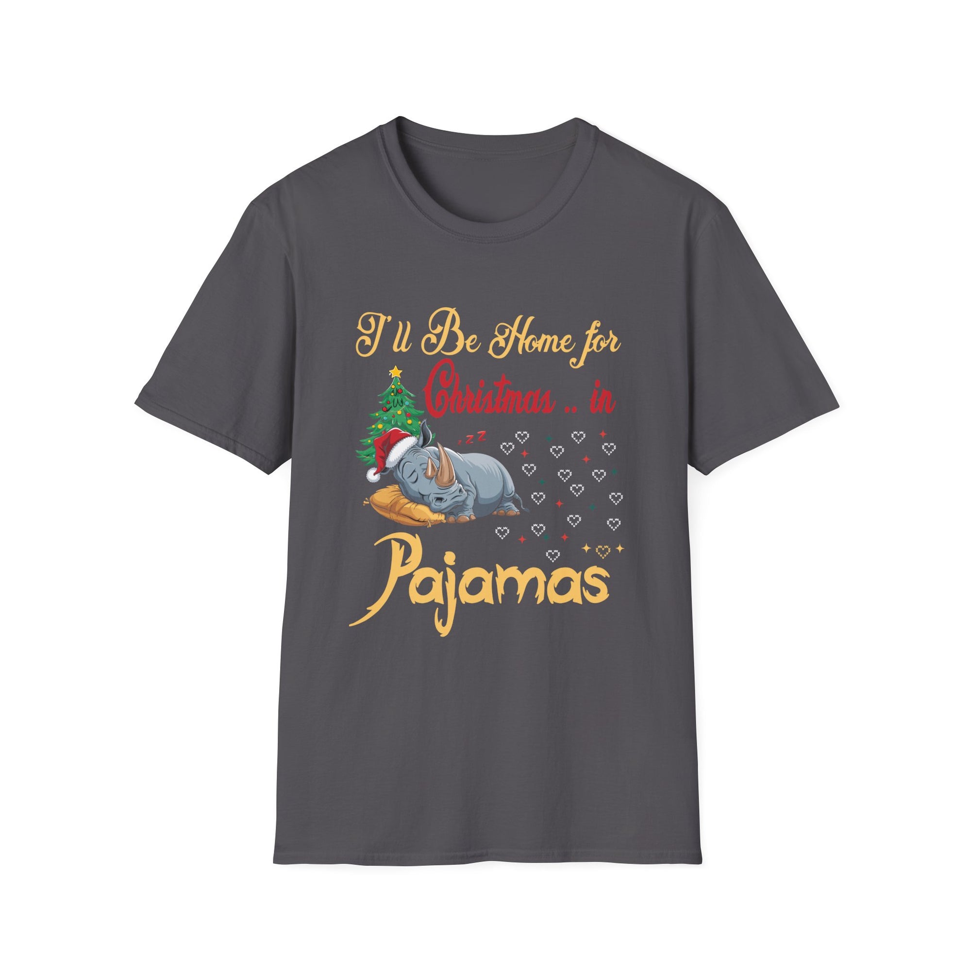 Cozy Christmas T-Shirt, I'll Be Home for Christmas in Pajamas, Holiday Tee, Winter Apparel, Family Gatherings, Gift Idea