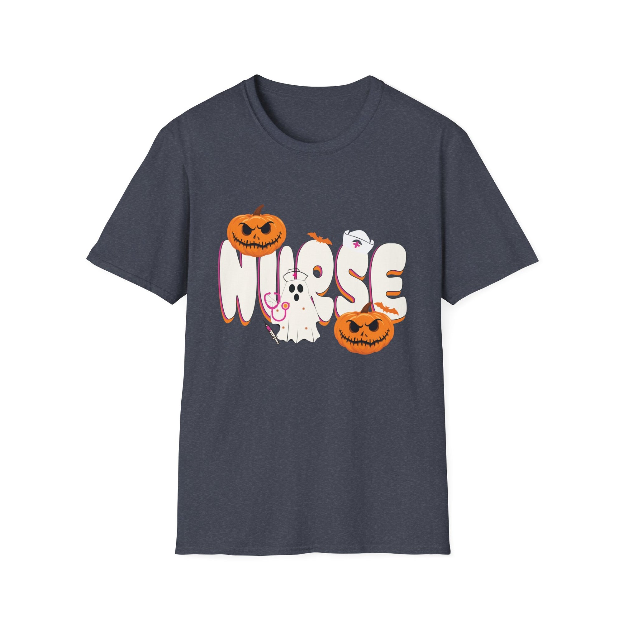 Spooky Ghost Moose T-Shirt, Halloween T-Shirt, Fall Fashion, Unisex Tee, Gift for Halloween Lovers, Cute Pumpkin Tee