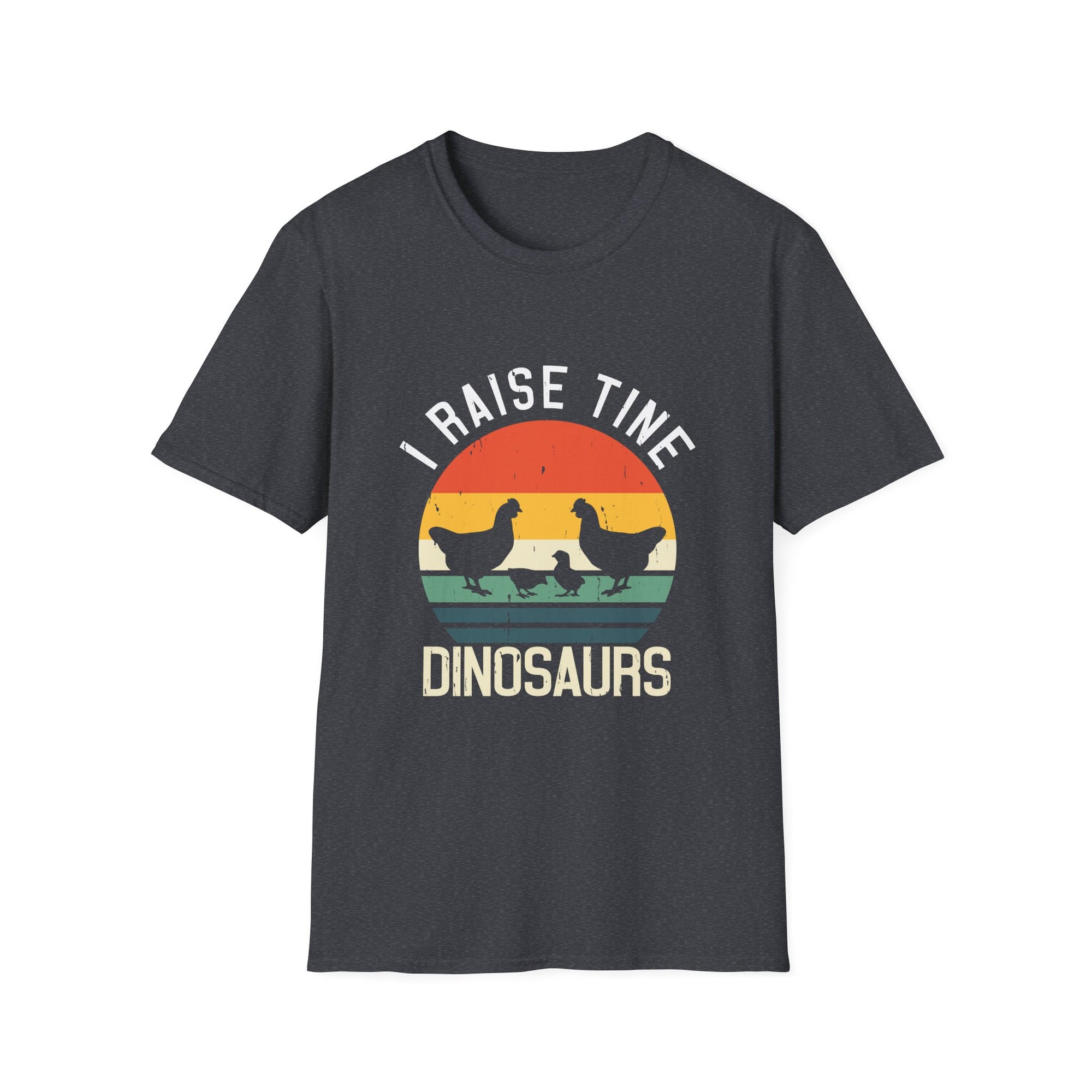 Vintage Dinosaur Farmer Unisex T-Shirt, I Raise Dinosaurs Tee, Funny Animal Apparel, Gift for Farmers, Unique Graphic Shirt