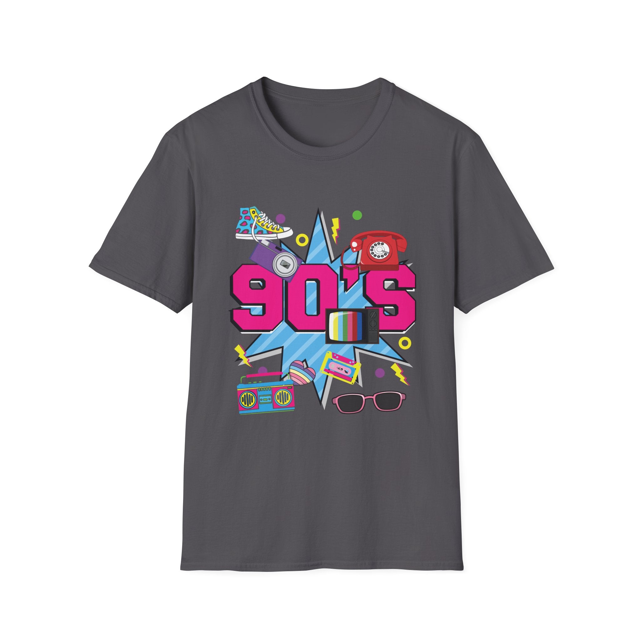 90s I love The 90's Vintage Retro Nineties Costume Party Unisex Softstyle T-Shirt