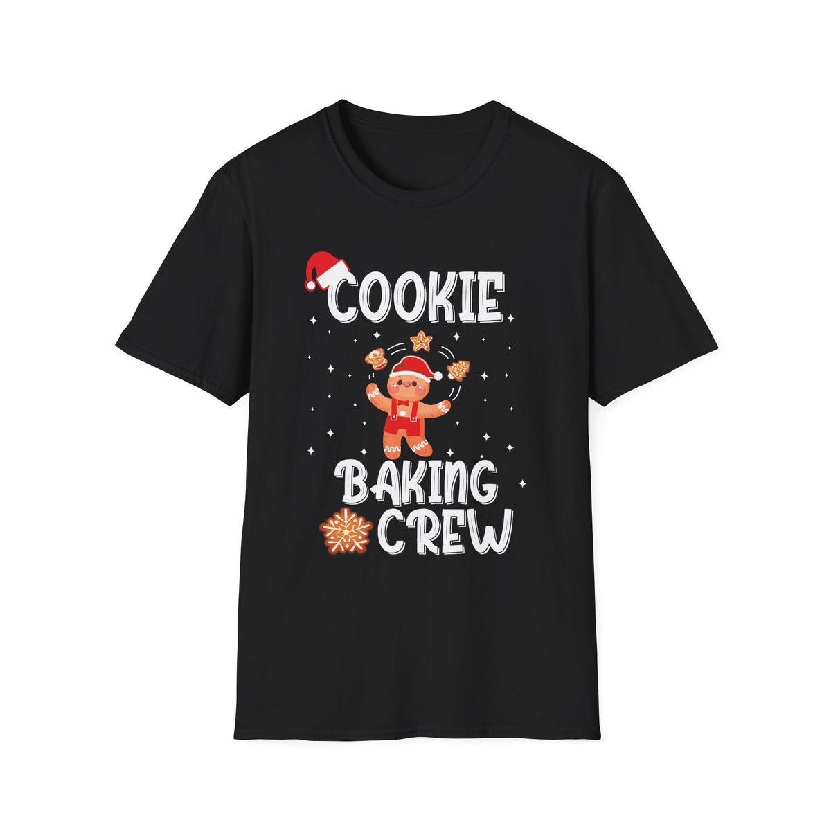 Cookie Baking Crew T-Shirt, Unisex Baking Tee, Holiday Gift, Christmas Shirt, Cute Baking Apparel, Family Matching Outfit
