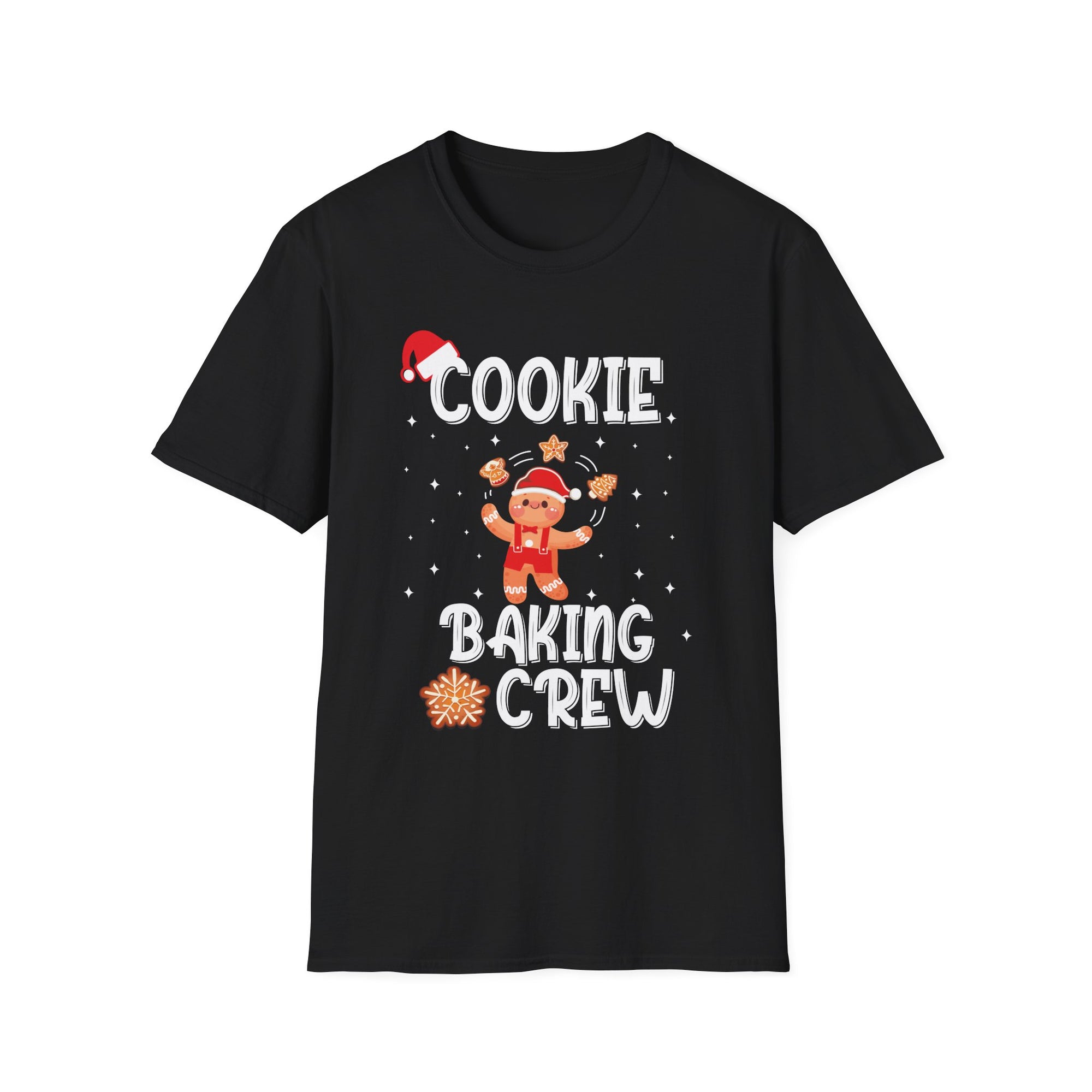 Cookie Baking Crew T-Shirt, Unisex Baking Tee, Holiday Gift, Christmas Shirt, Cute Baking Apparel, Family Matching Outfit