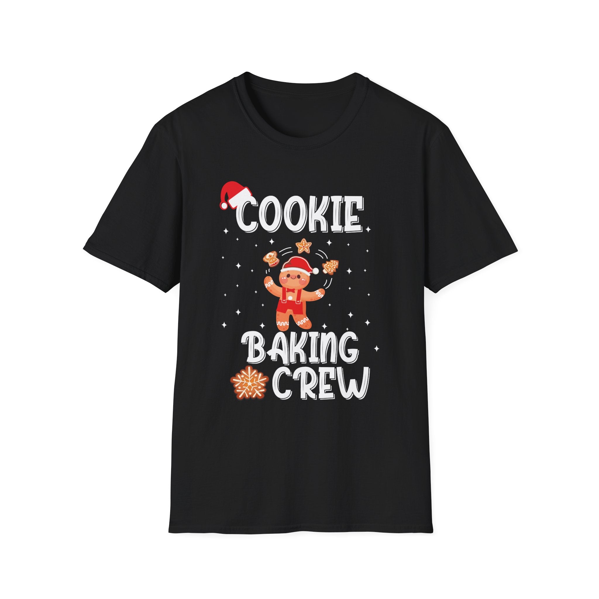 Cookie Baking Crew T-Shirt, Unisex Baking Tee, Holiday Gift, Christmas Shirt, Cute Baking Apparel, Family Matching Outfit