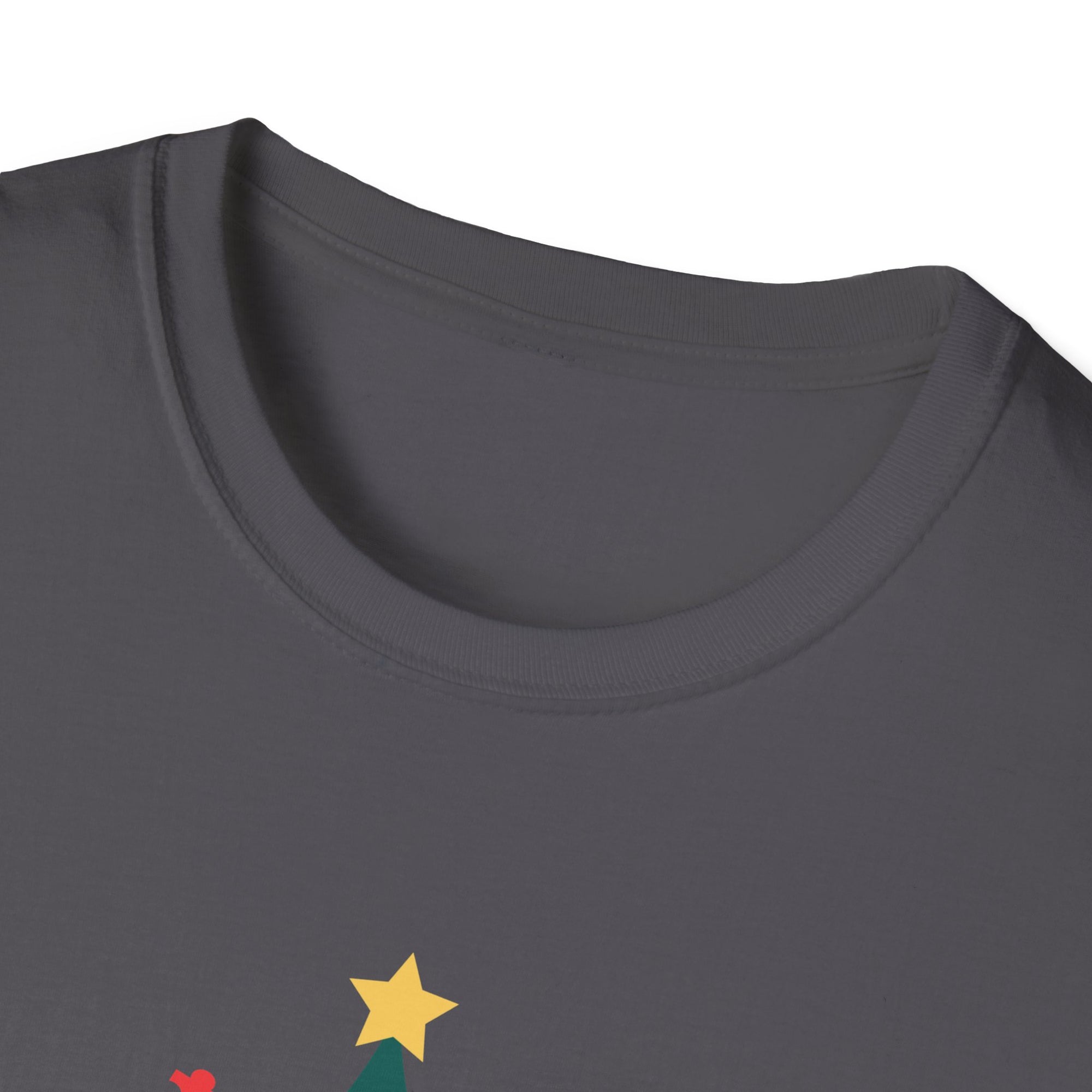 Christmas Tree Unisex Softstyle T-Shirt, Holiday Gift, Festive Apparel, Casual Wear, Christmas Celebration, Seasonal Fashion