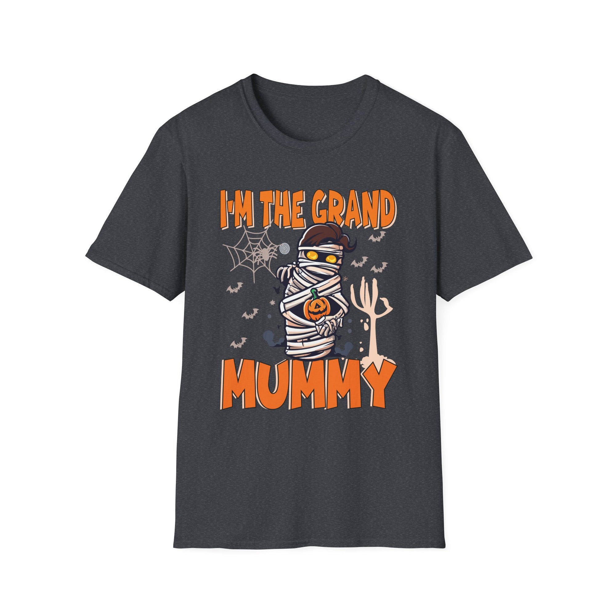 Halloween Mummy T-Shirt - I'm the Grand Mummy, Spooky Fun Tee, Fall Apparel, Unisex Party Shirt, Halloween Costume Top