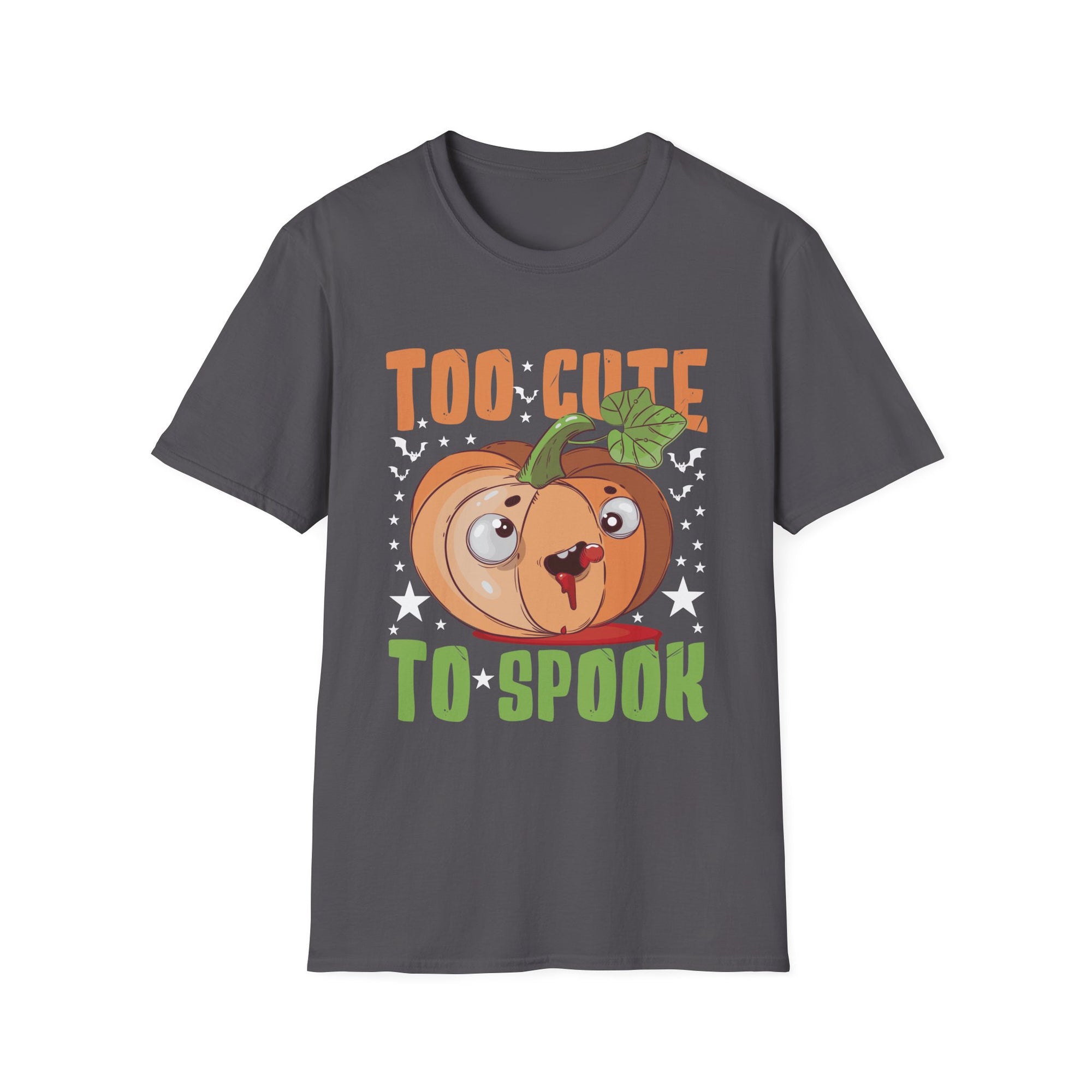 Too Cute to Spook Halloween T-Shirt, Funny Halloween Shirt, Unisex Graphic Tee, Cute Pumpkin Shirt, Spooky Season Apparel