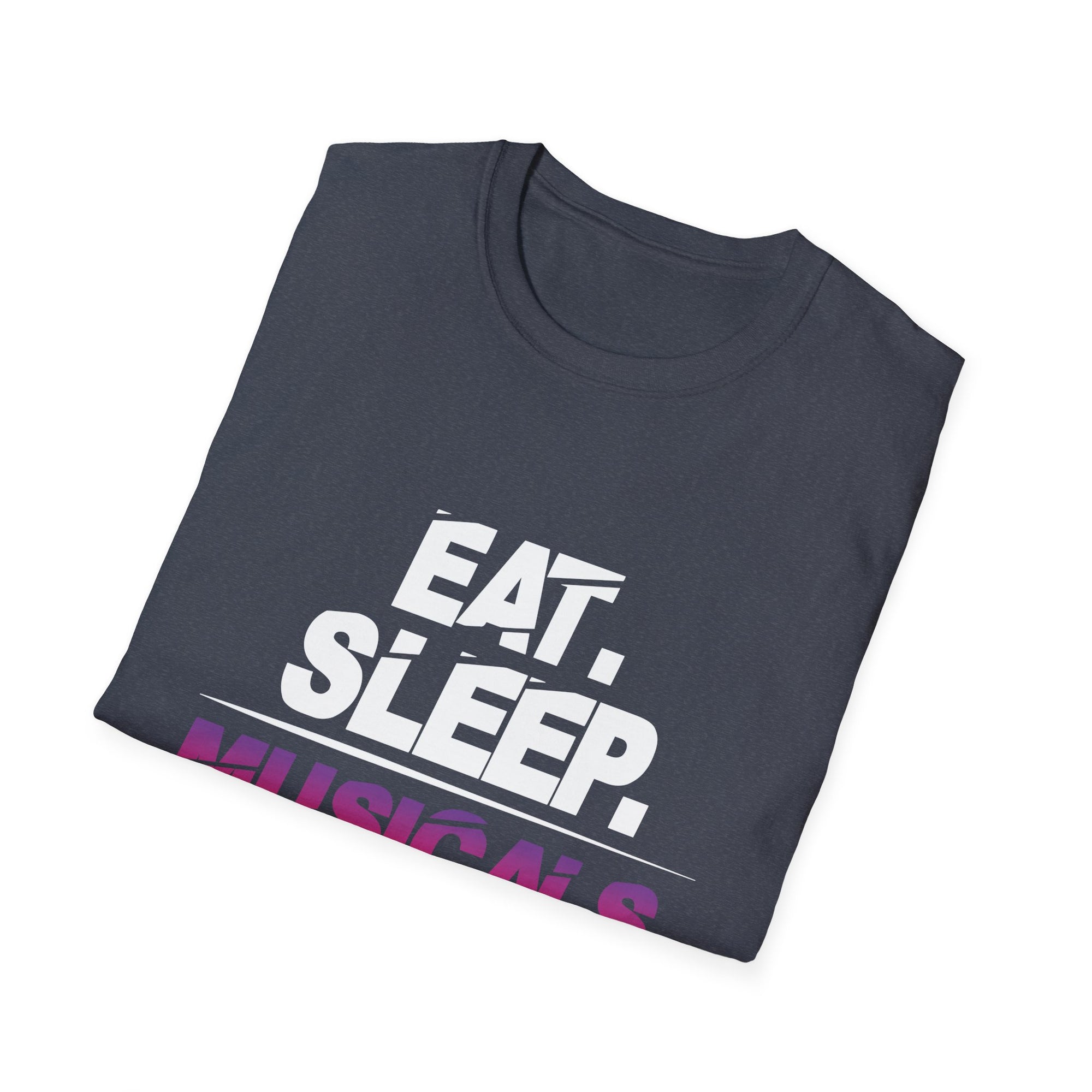 Musical Enthusiast T-Shirt | Eat Sleep Musicals Repeat | Gift for Theater Lovers