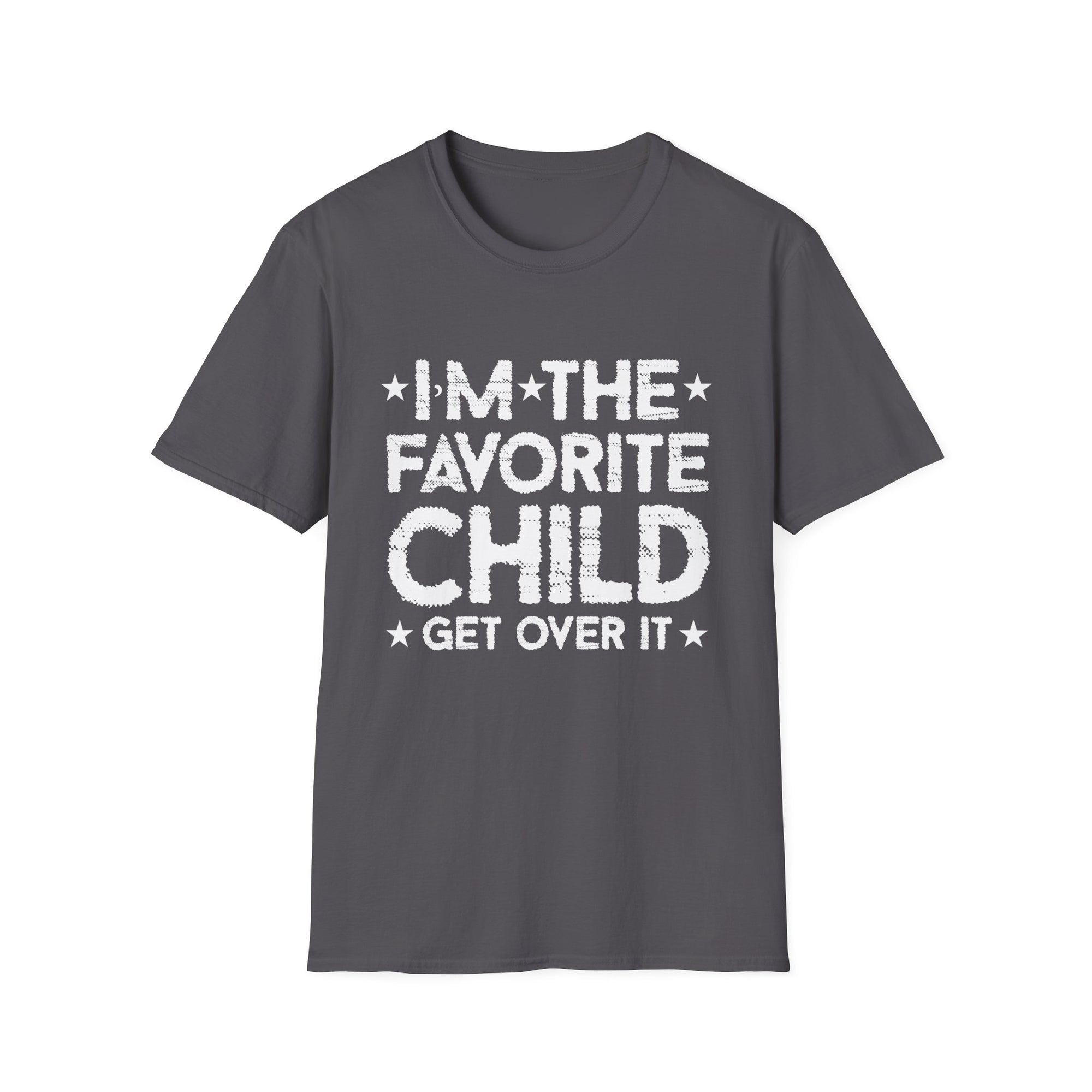 Funny Favorite Child T-Shirt, Unisex Softstyle Tee, Family Humor Shirt, Gifts for Siblings, Casual Wear, Birthday Gift