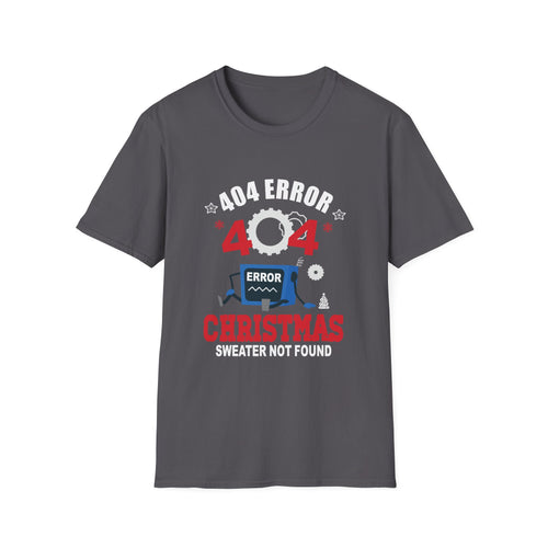 404 Error T-Shirt - Funny Tech Humor Tee, Unisex Gift for Programmers, Fun Christmas Apparel, Geeky Top, Quirky Design