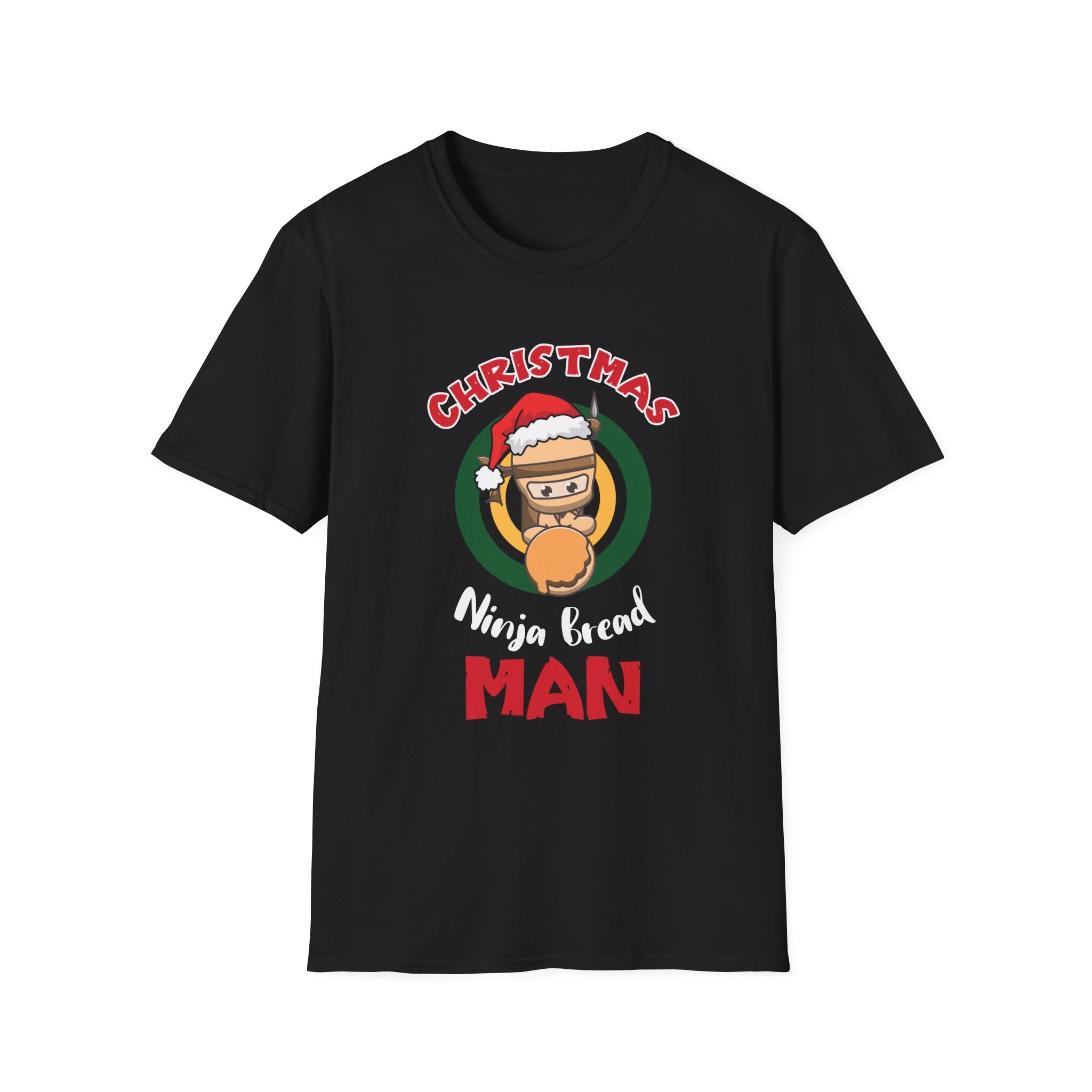 Christmas Ninja Bread Man T-Shirt, Holiday Shirt, Funny Christmas Tee, Unisex Christmas Apparel, Gift for Ninja Lovers