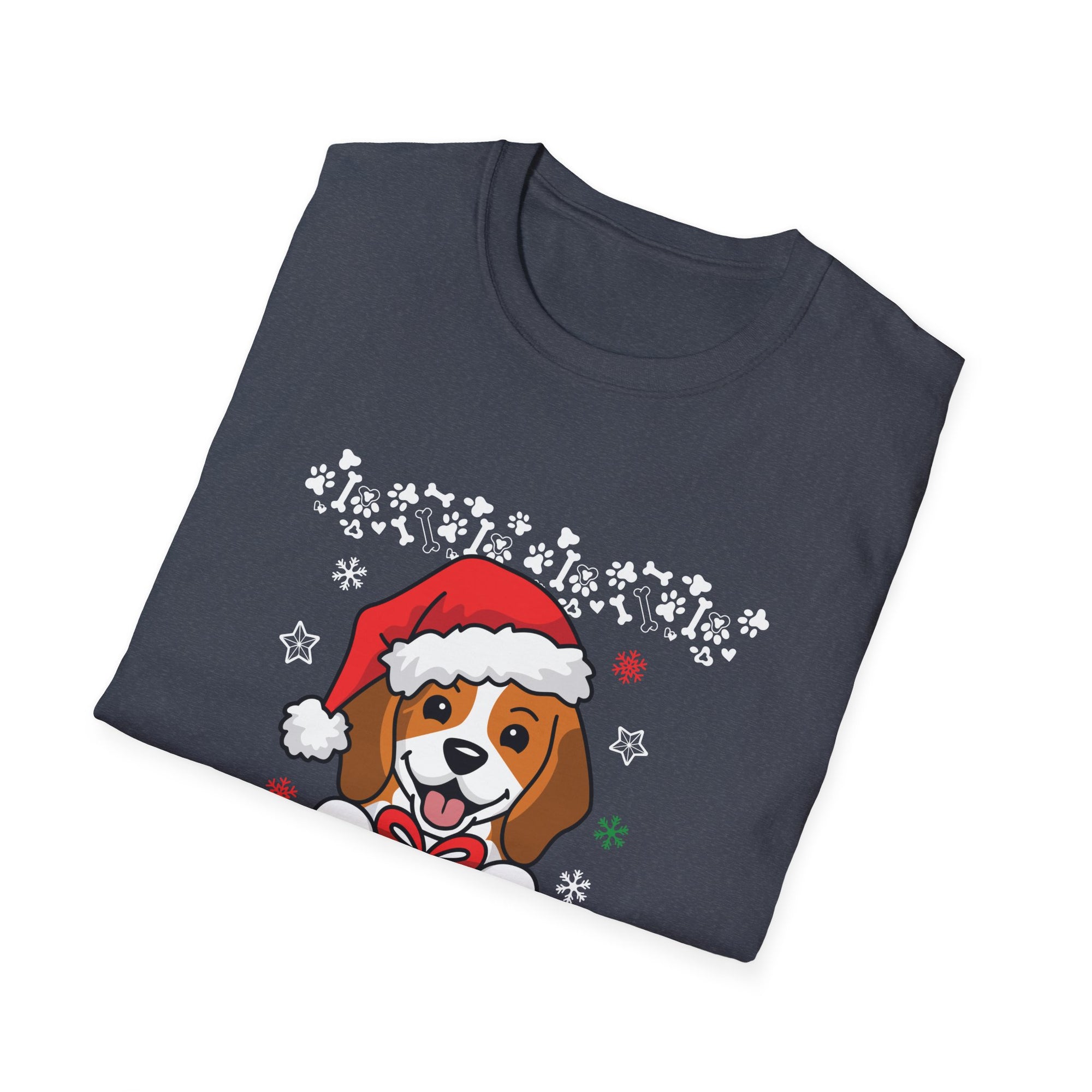 Festive Dog Christmas T-Shirt | Holiday Apparel, Dog Lover Gift, Unisex Tee, Ugly Sweater Alternative, Pet-Themed Clothing