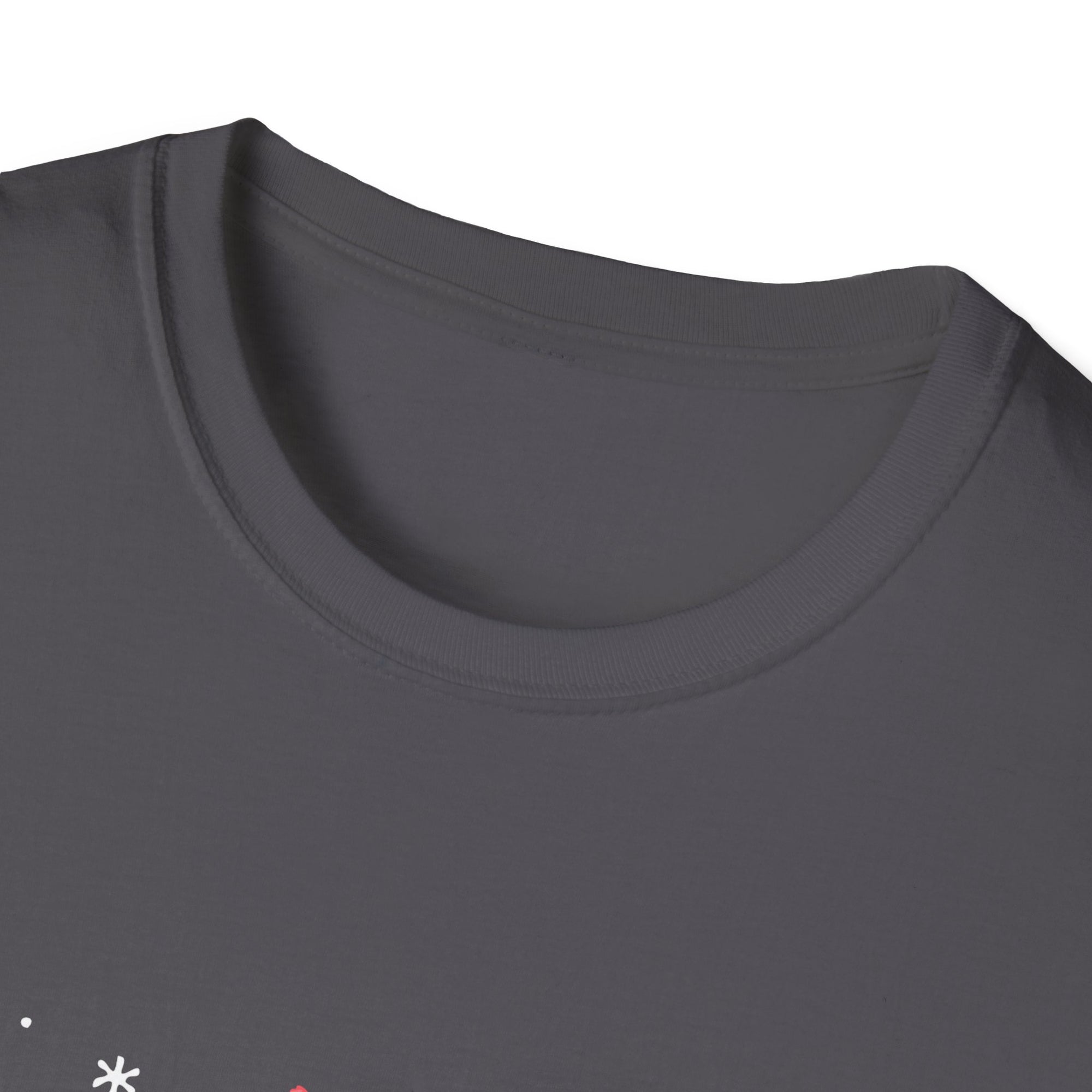Festive Holiday T-Shirt with Cute Character, Christmas Shirt, Unisex Tee, Gift for Her, Holiday Apparel, Winter Fashion