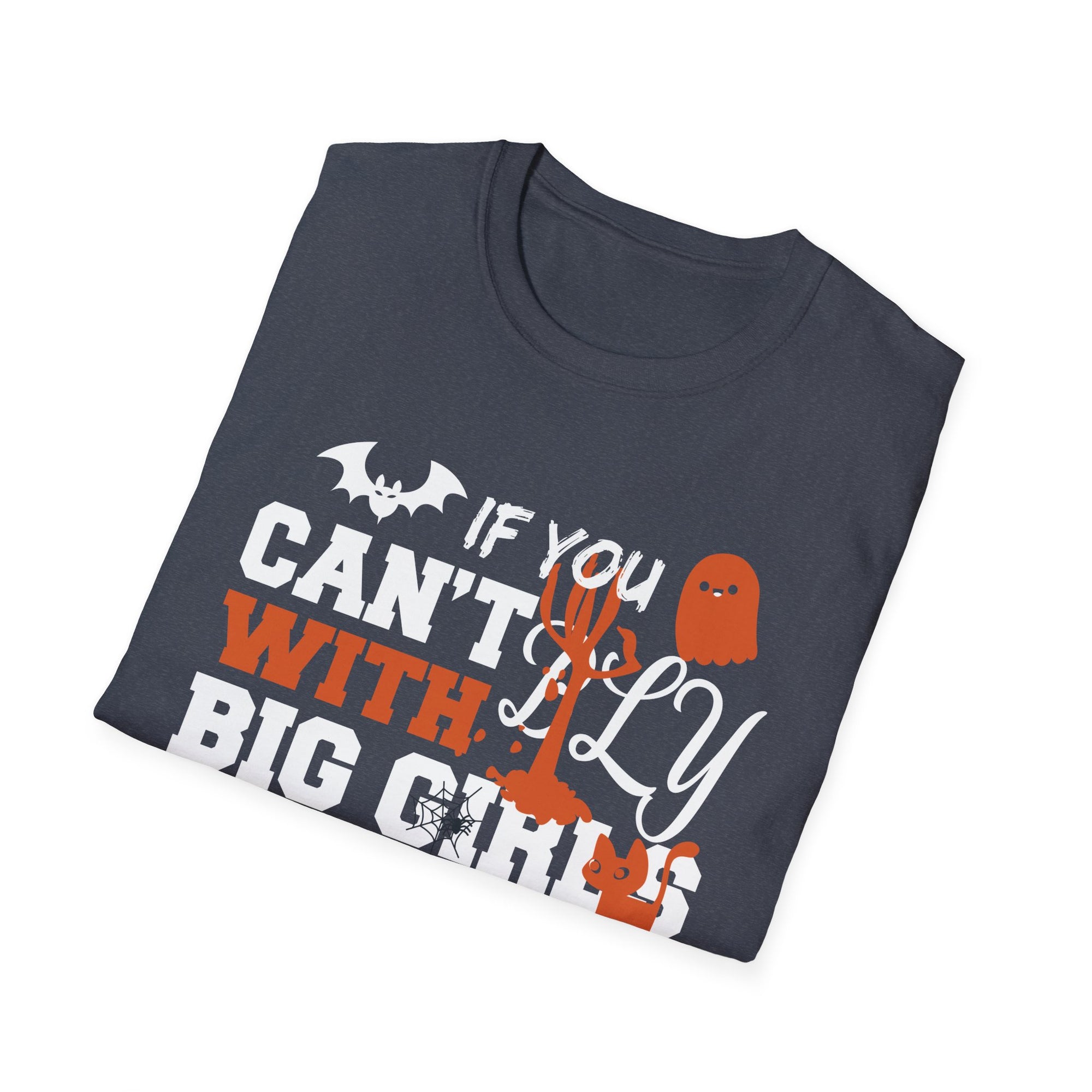 Halloween Graphic T-Shirt, Unisex Softstyle Tee, Witch Themed Shirt, Spooky Season Apparel, Perfect for Fall Celebrations