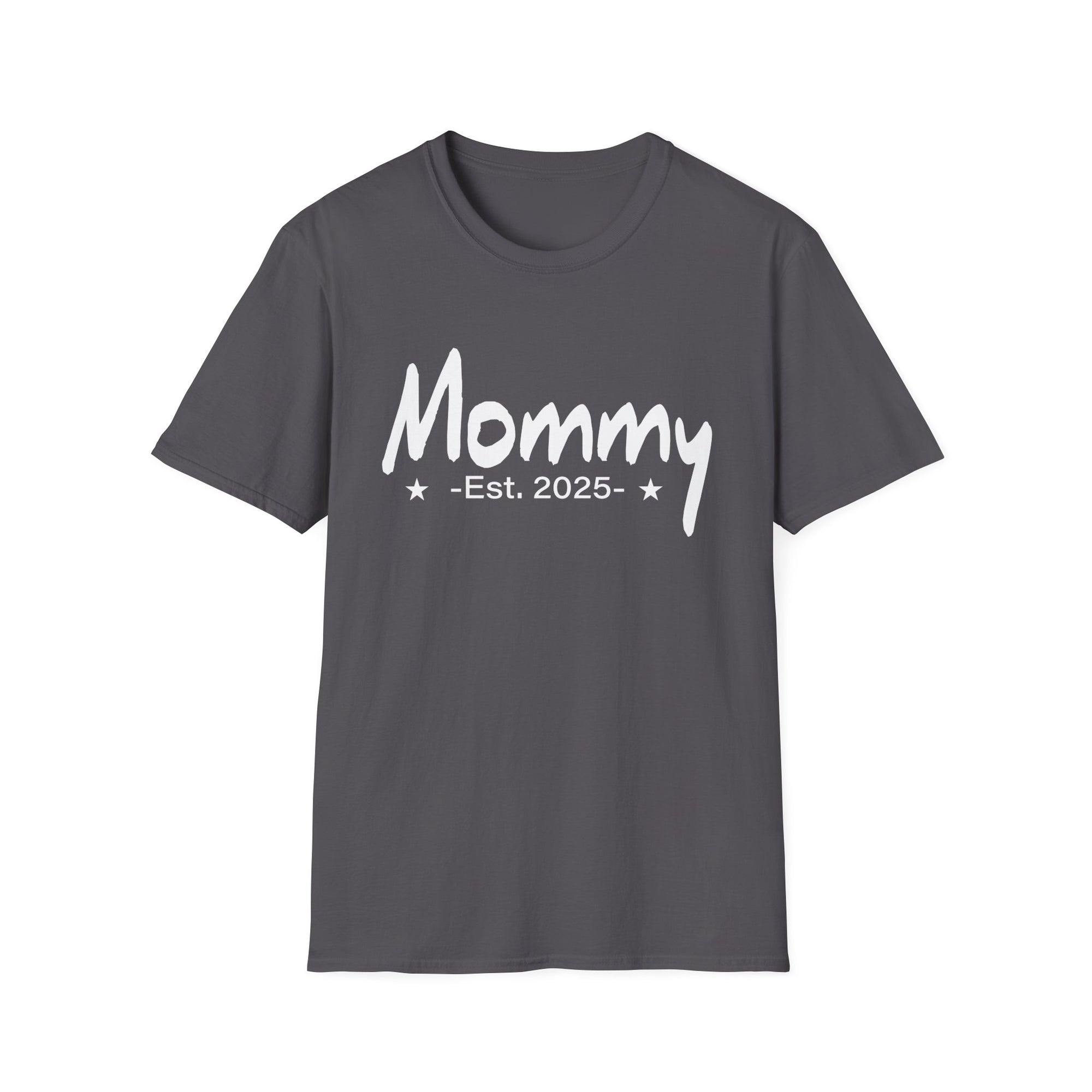Mommy Est 2025 Promoted to Mom 2025 Mother's Day New Mom Unisex Softstyle T-Shirt