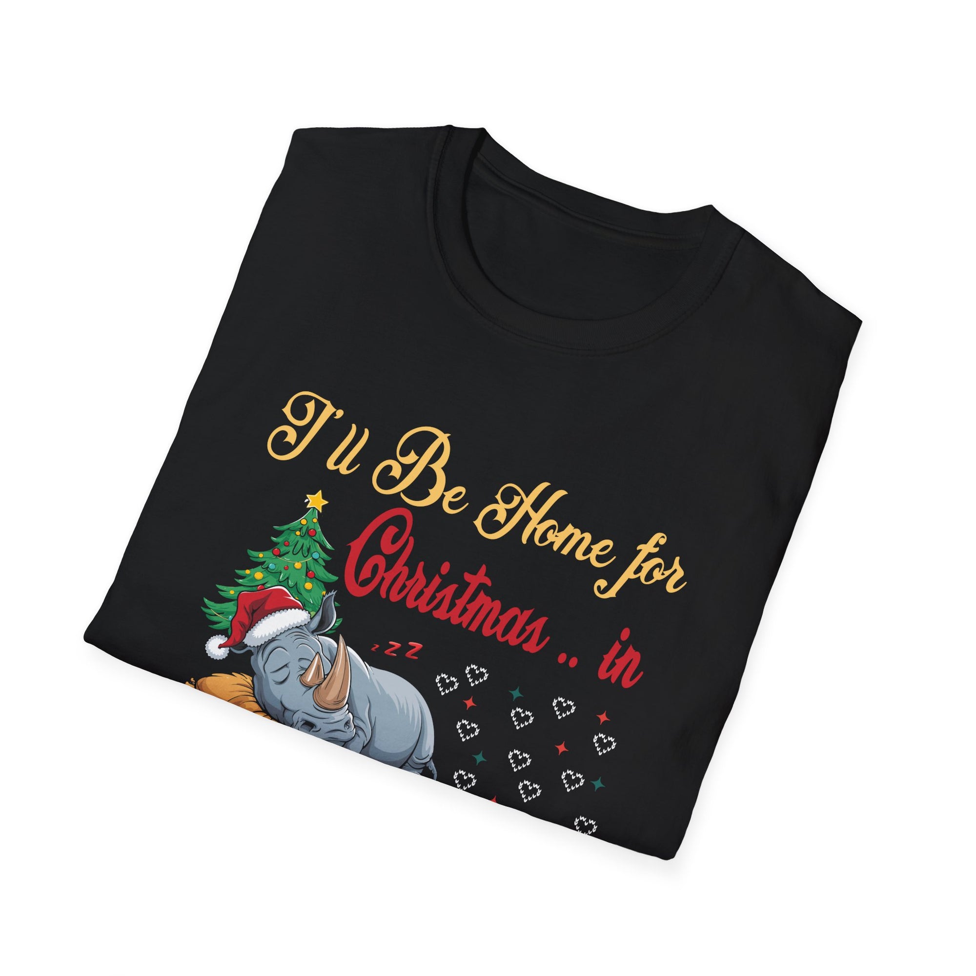 Cozy Christmas T-Shirt, I'll Be Home for Christmas in Pajamas, Holiday Tee, Winter Apparel, Family Gatherings, Gift Idea