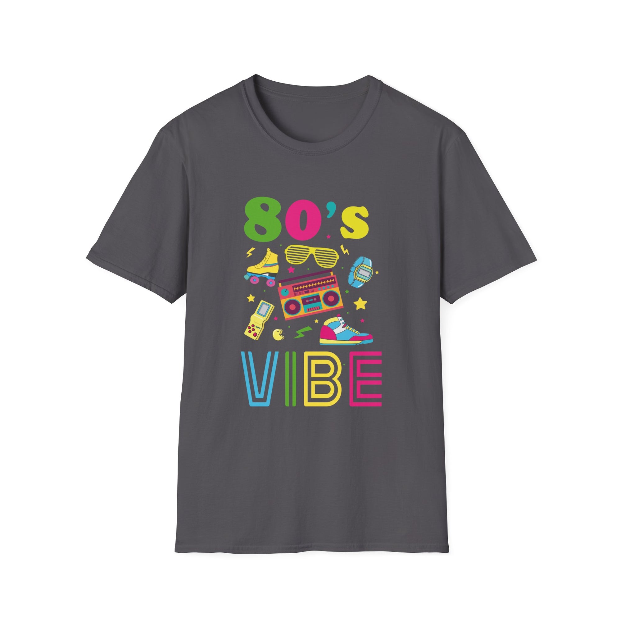 Retro 80's Vibe Unisex T-Shirt, 80s Nostalgia Tee, Music Lover Gift, Vintage Style Shirt, Fun Casual Wear