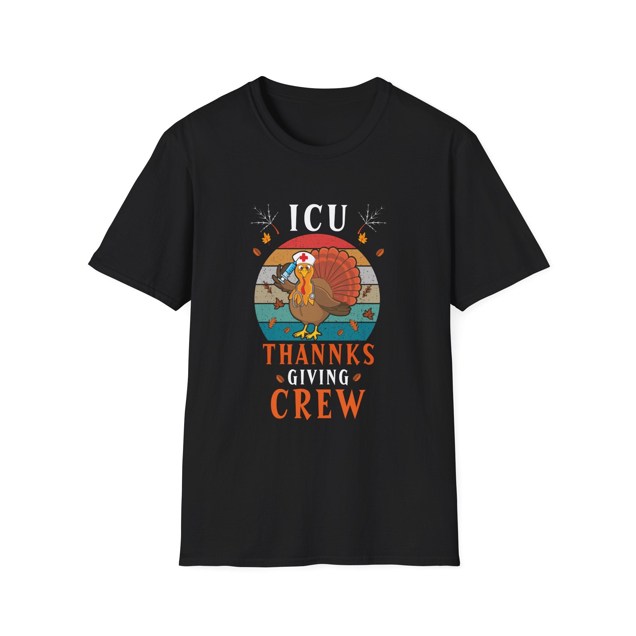 Thanksgiving Crew T-Shirt, Fun Family Gathering Apparel, Turkey-themed Tee for Fall, Gifts for Thanksgiving Hosts, Holiday Celebration Shirt