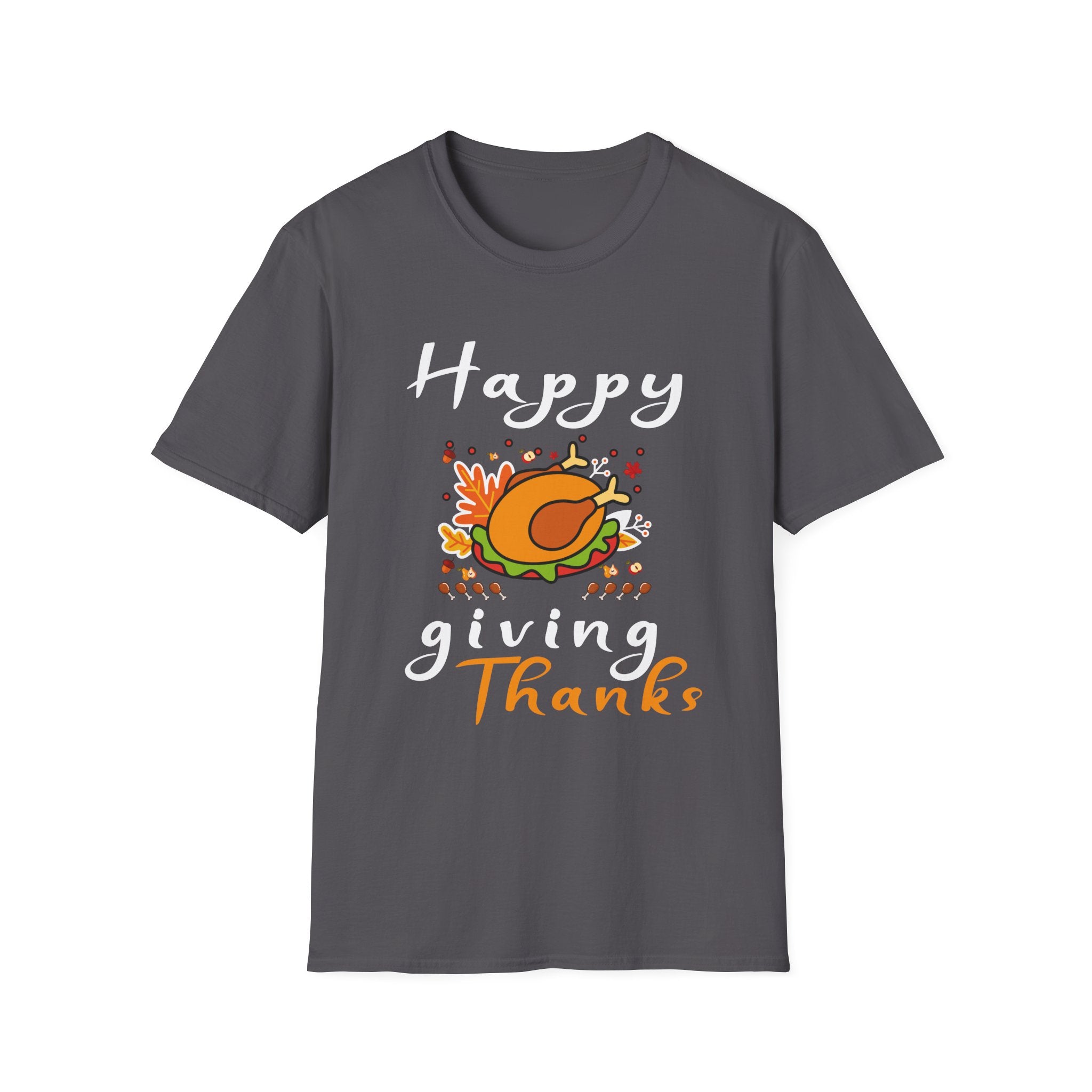 Thanksgiving Unisex Softstyle T-Shirt, Cozy Holiday Tee, Fall Festive Apparel, Autumn Celebration Shirt, Gratitude Gift
