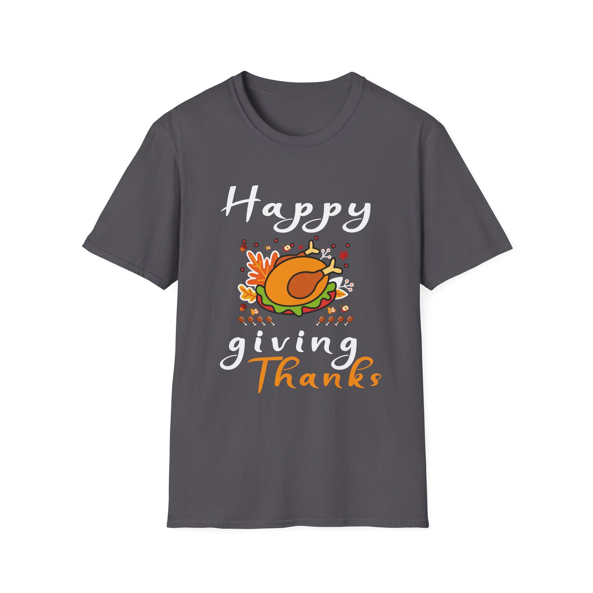Thanksgiving Unisex Softstyle T-Shirt, Cozy Holiday Tee, Fall Festive Apparel, Autumn Celebration Shirt, Gratitude Gift
