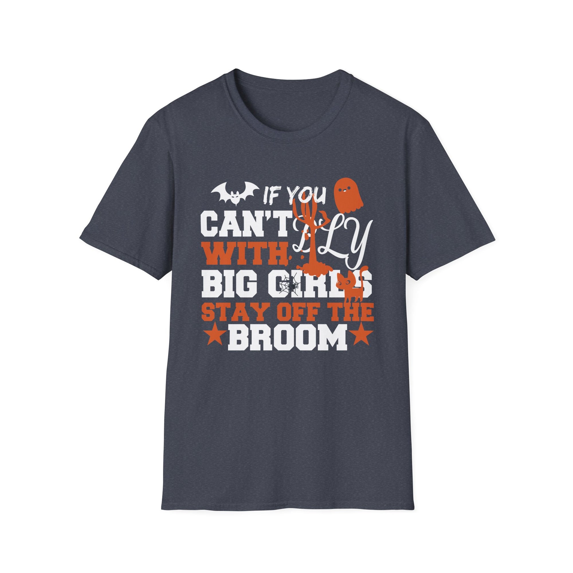 Halloween Graphic T-Shirt, Unisex Softstyle Tee, Witch Themed Shirt, Spooky Season Apparel, Perfect for Fall Celebrations