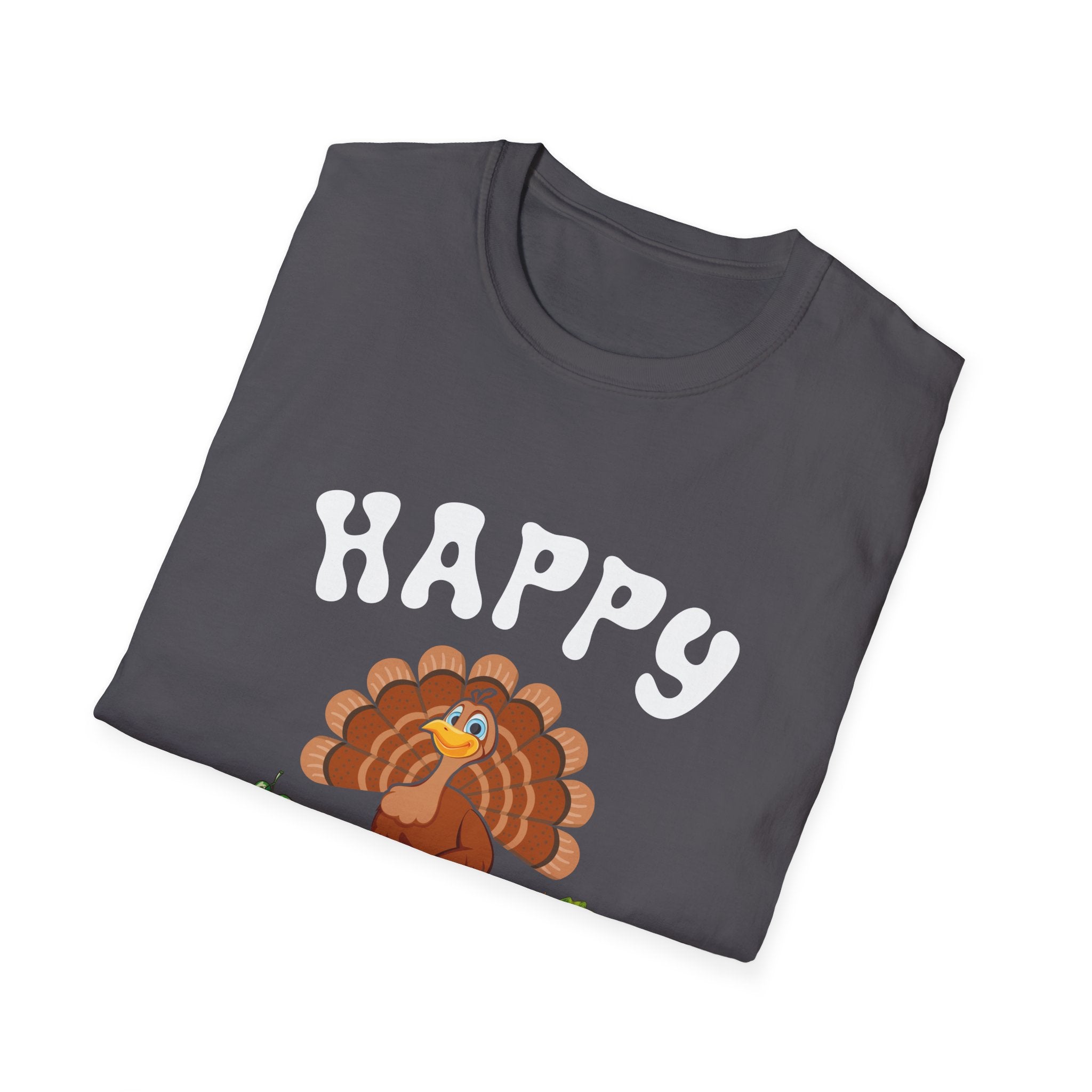 Happy Thanksgiving Unisex T-Shirt, Fall Apparel, Thanksgiving Day Gift, Family Gatherings, Cozy Outfit
